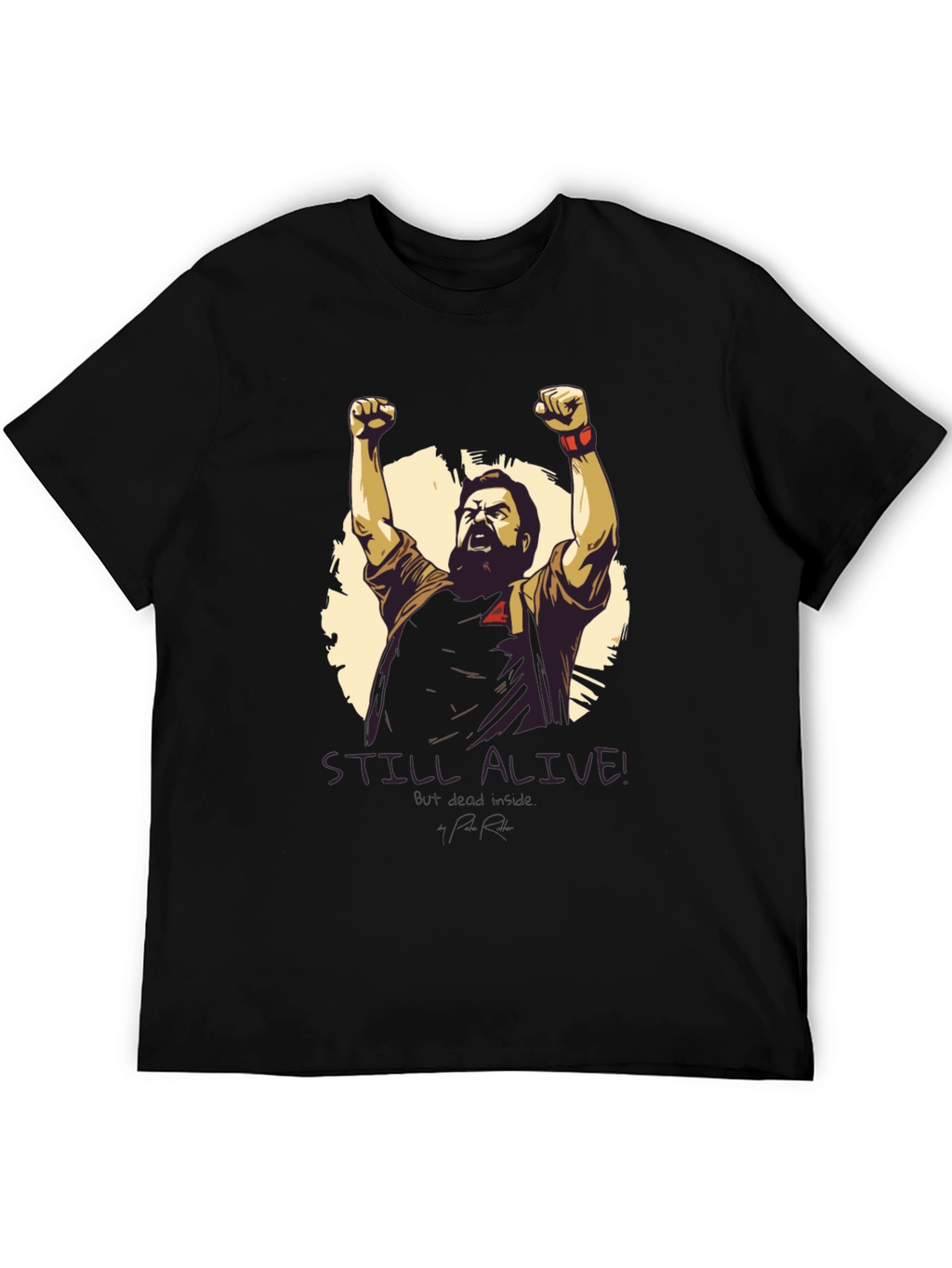 STILL ALIVE Graphic Tee - Black