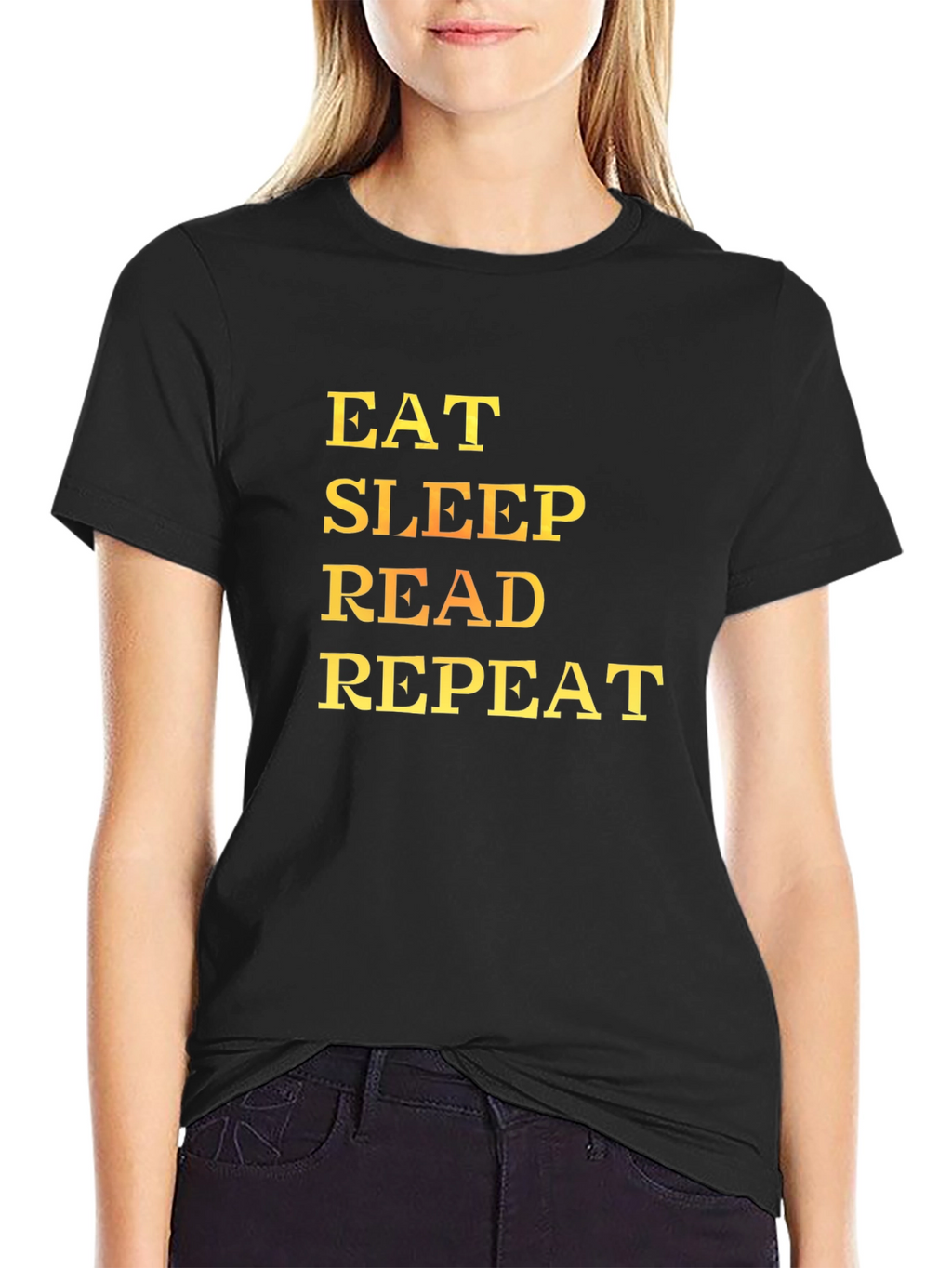 Eat Sleep Read Repeat Graphic Tee