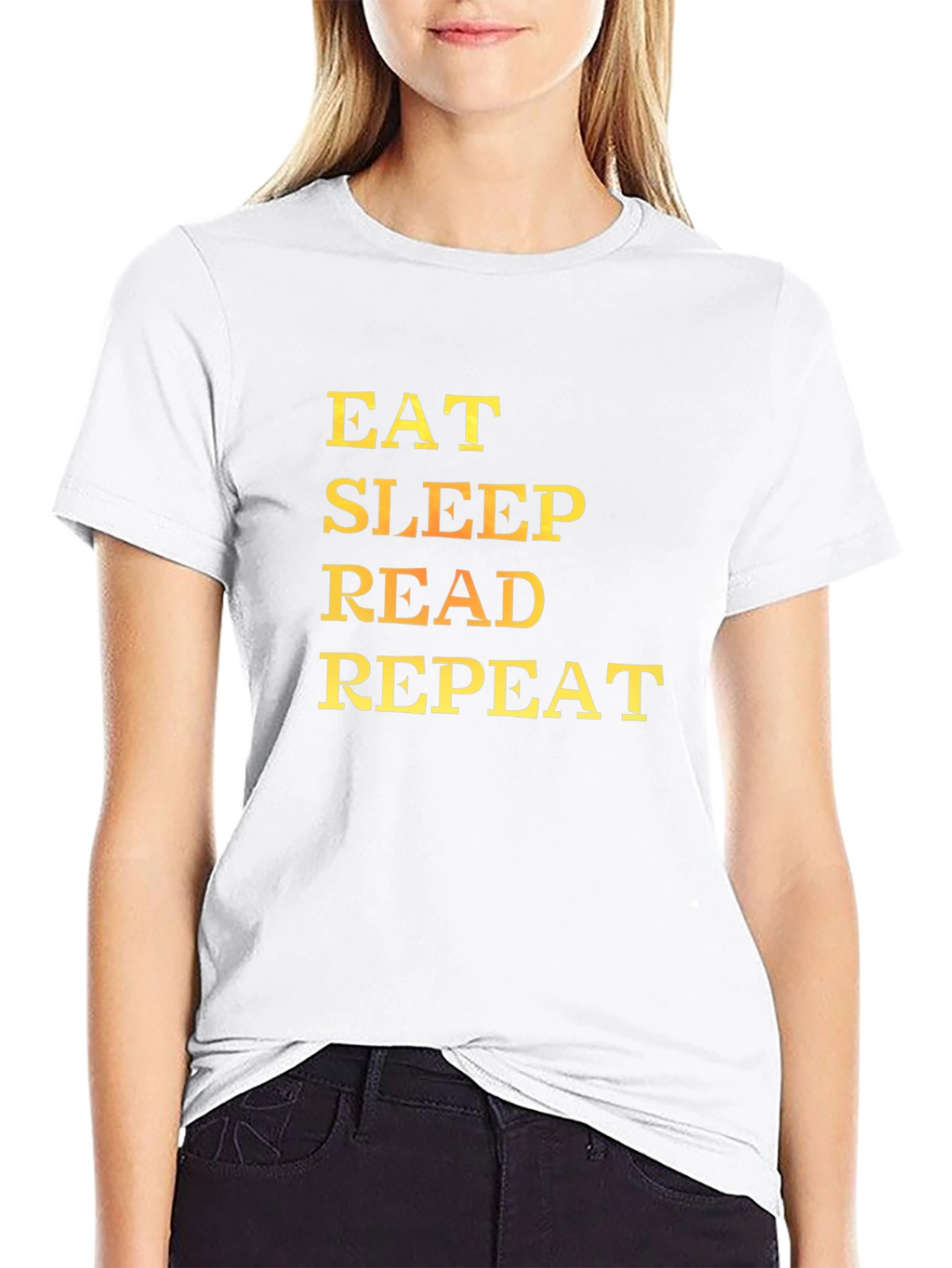 Eat Sleep Read Repeat Graphic Tee