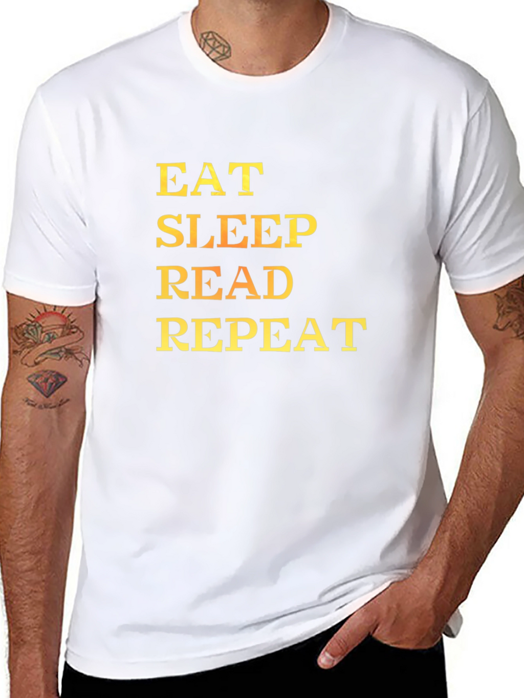 Eat Sleep Read Repeat Graphic Tee