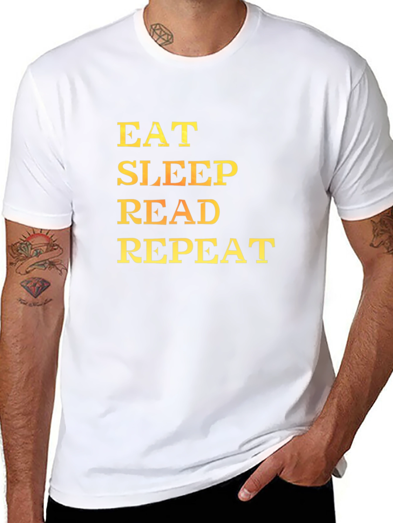 Eat Sleep Read Repeat Graphic Tee