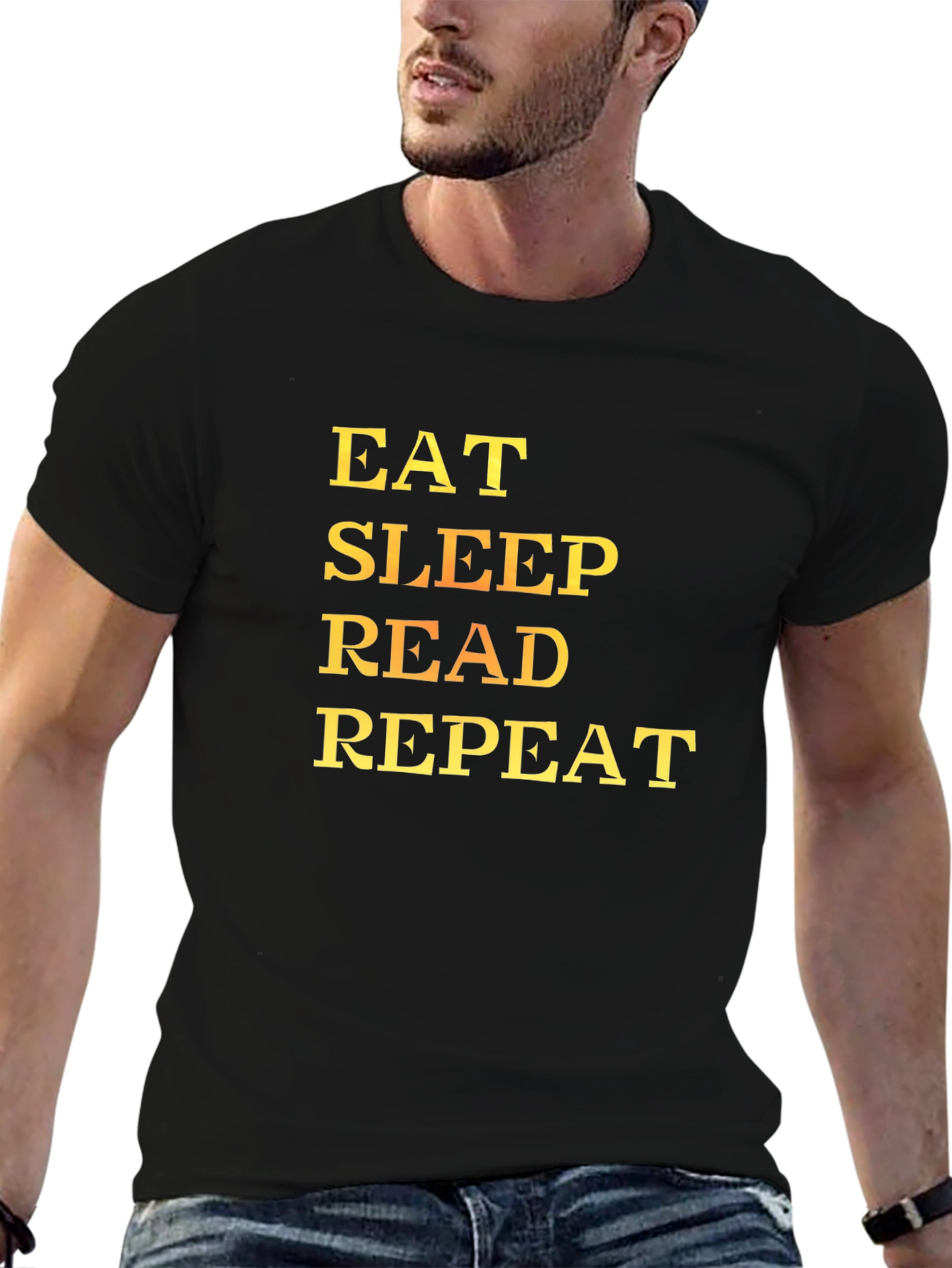 Eat Sleep Read Repeat Graphic Tee