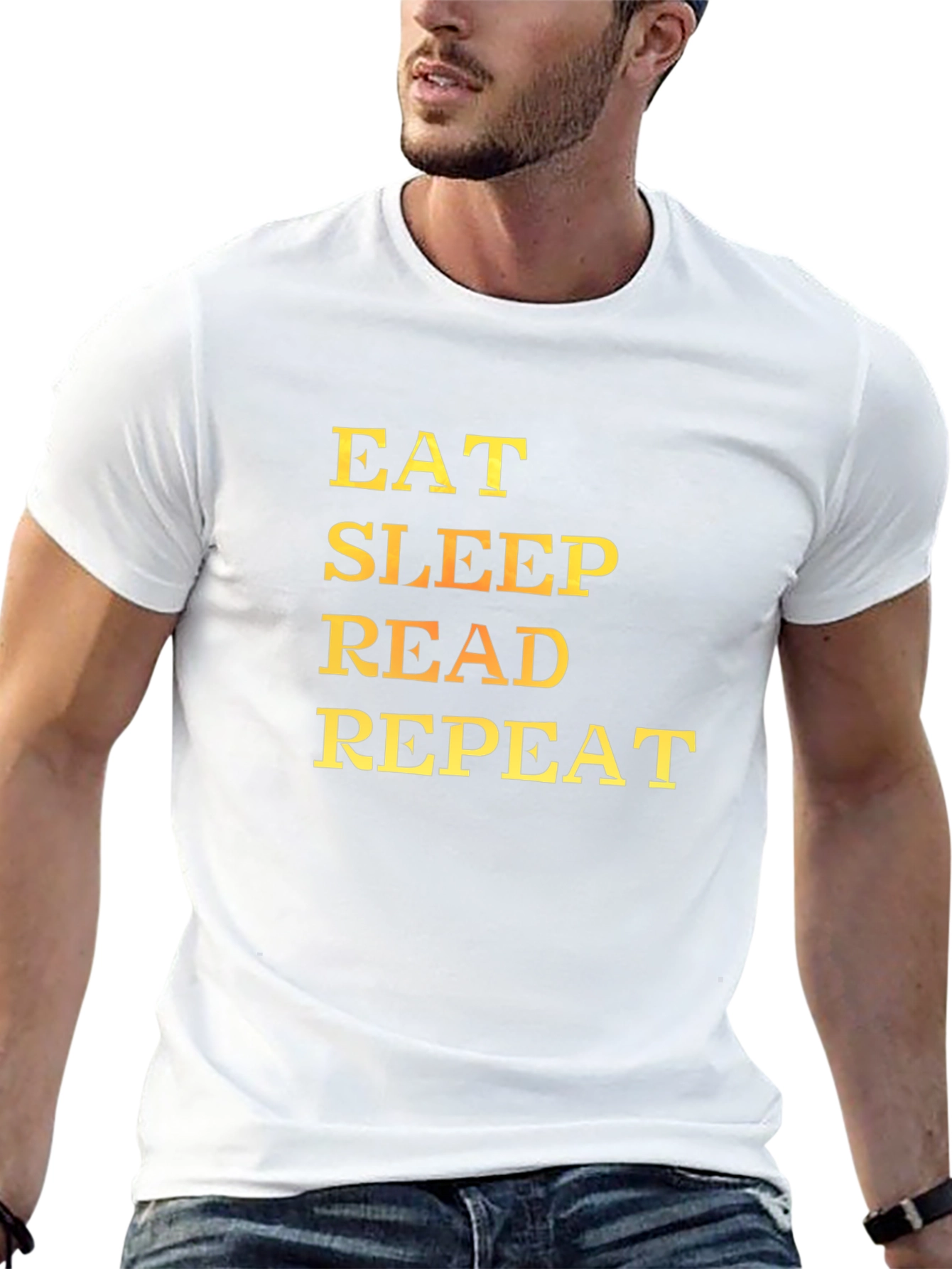 Eat Sleep Read Repeat Graphic Tee