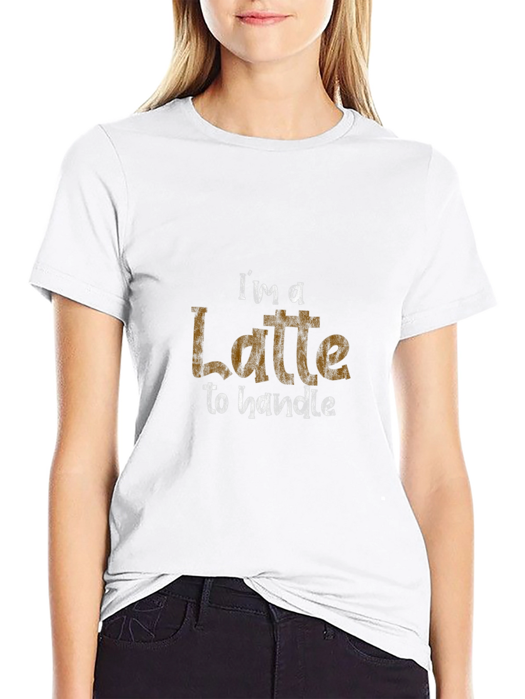 Latte to Handle Graphic Tee - Black Cotton Shirt
