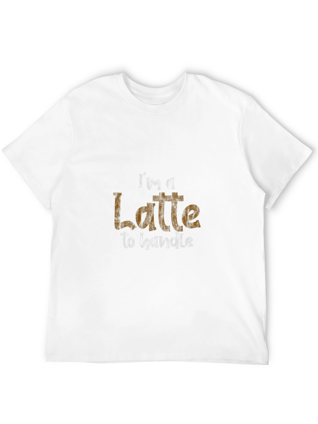 Latte to Handle Graphic Tee - Black Cotton Shirt