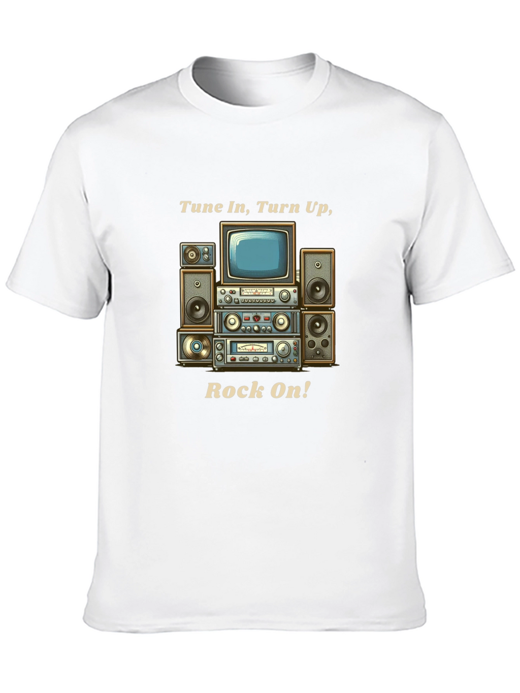 Tune In Turn Up Rock On! Graphic T-Shirt