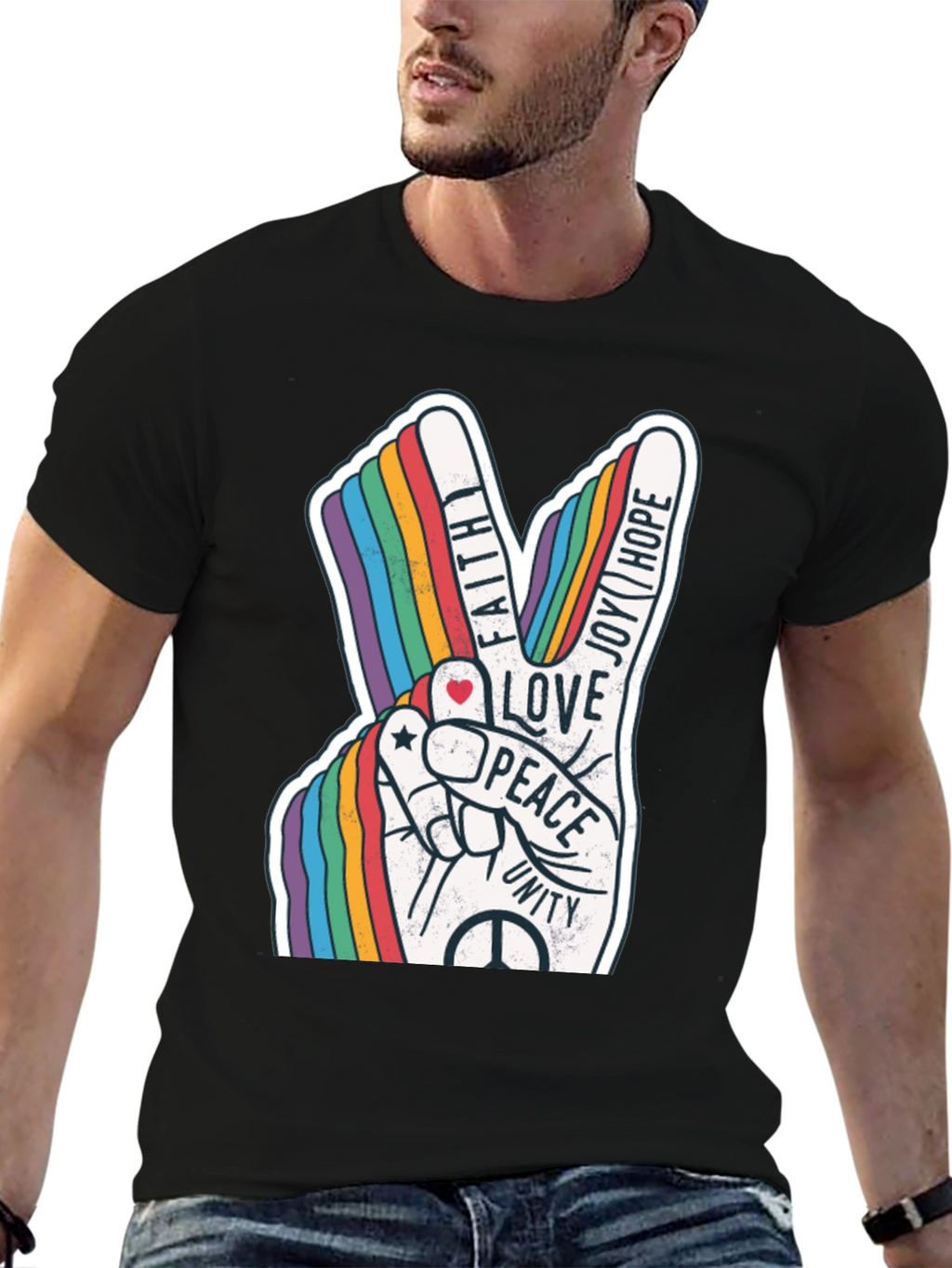 Peace Love Unity Rainbow T-Shirt