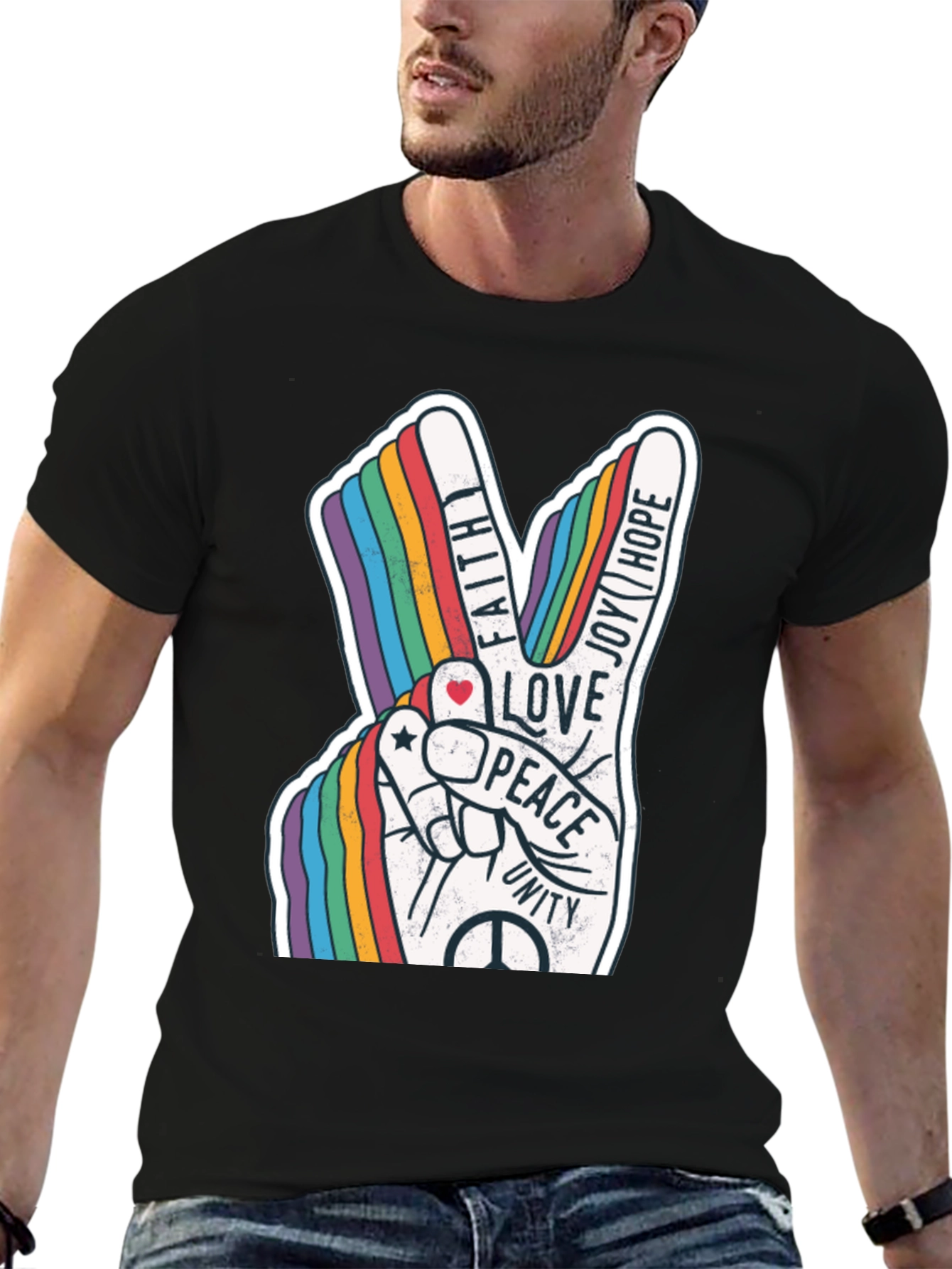 Peace Love Unity Rainbow T-Shirt