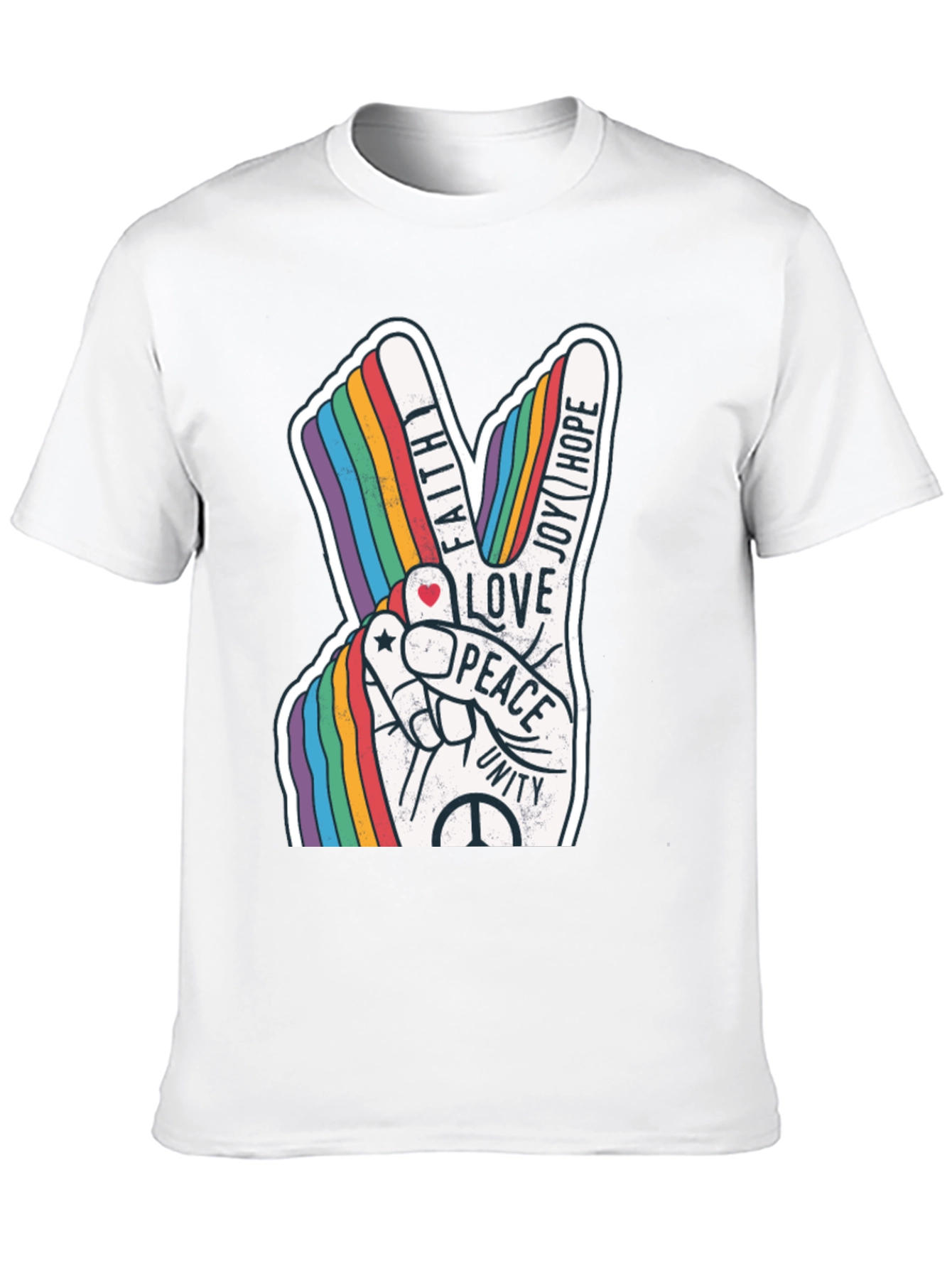 Peace Love Unity Rainbow T-Shirt
