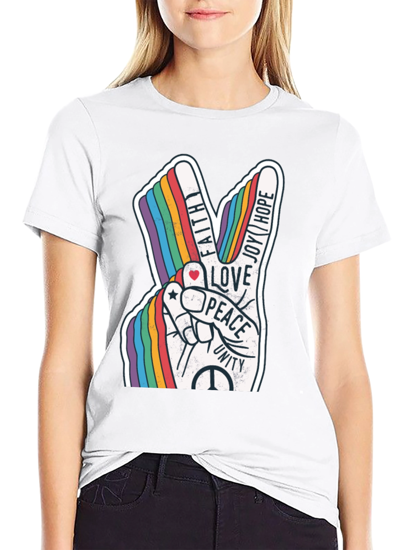 Peace Love Unity Rainbow T-Shirt