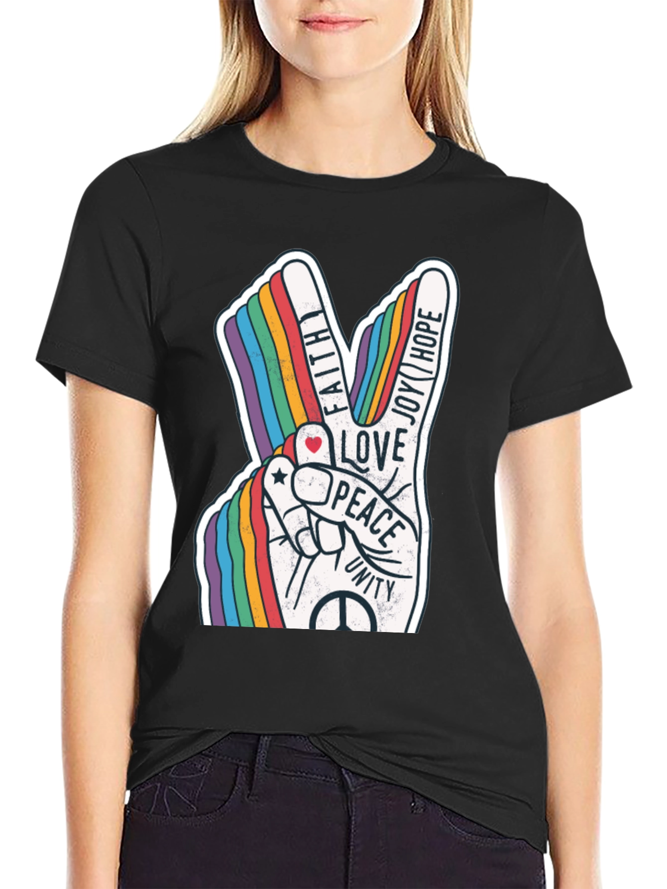 Peace Love Unity Rainbow T-Shirt