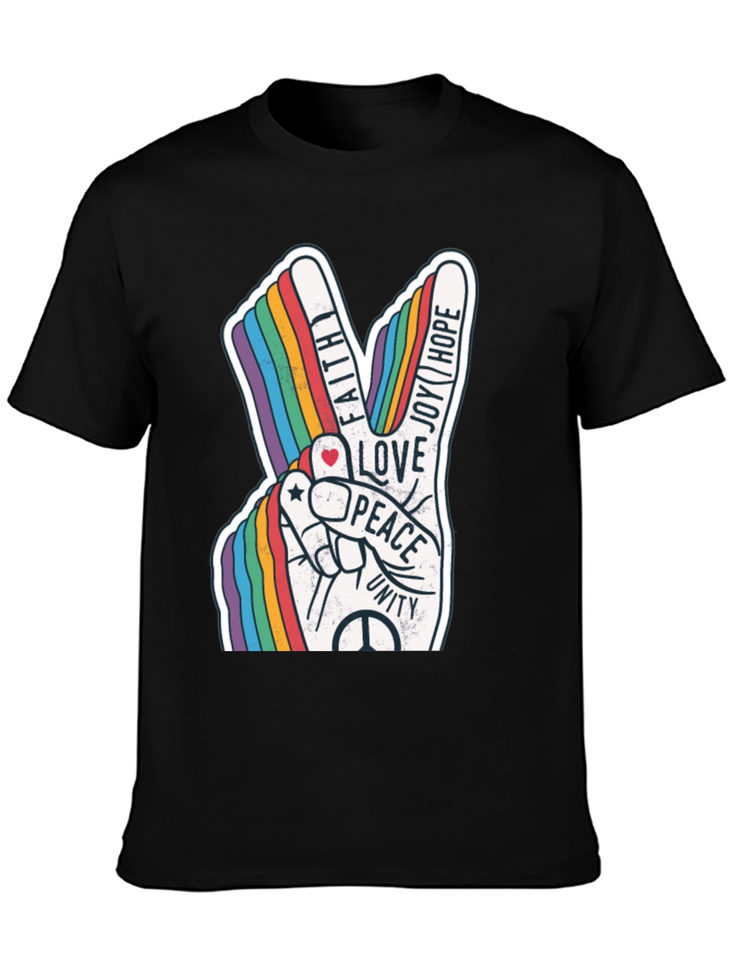 Peace Love Unity Rainbow T-Shirt