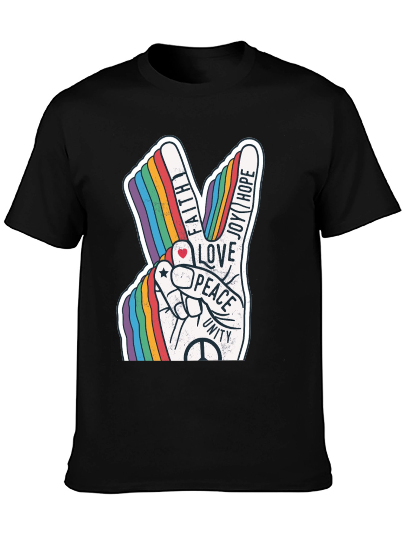 Peace Love Unity Rainbow T-Shirt