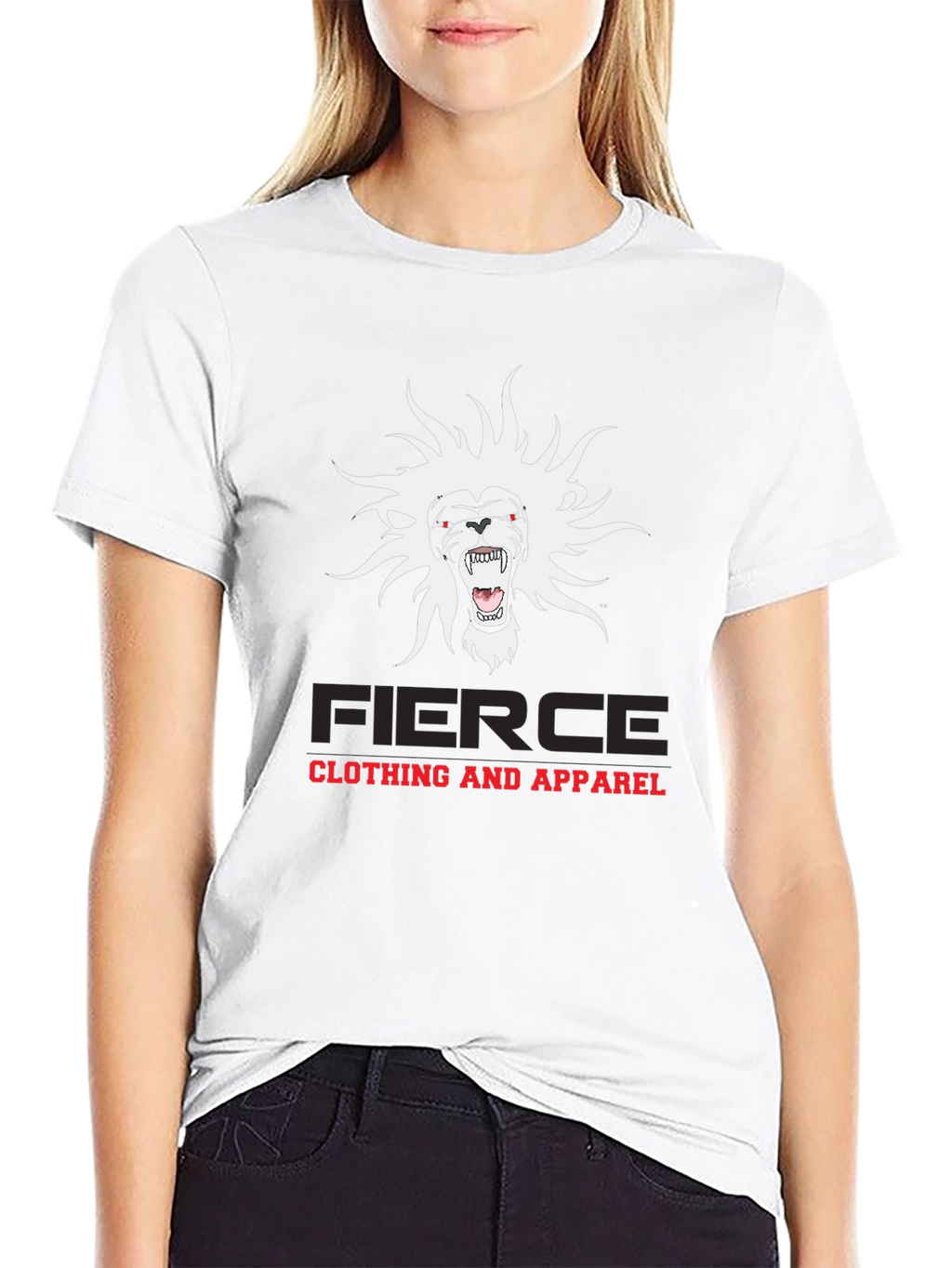 Fierce Graphic Tee - Black Cotton Blend