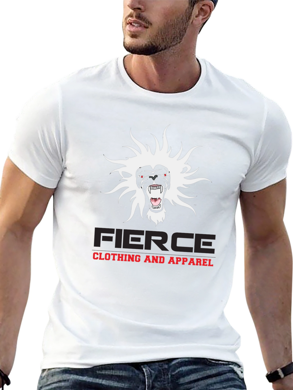 Fierce Graphic Tee - Black Cotton Blend