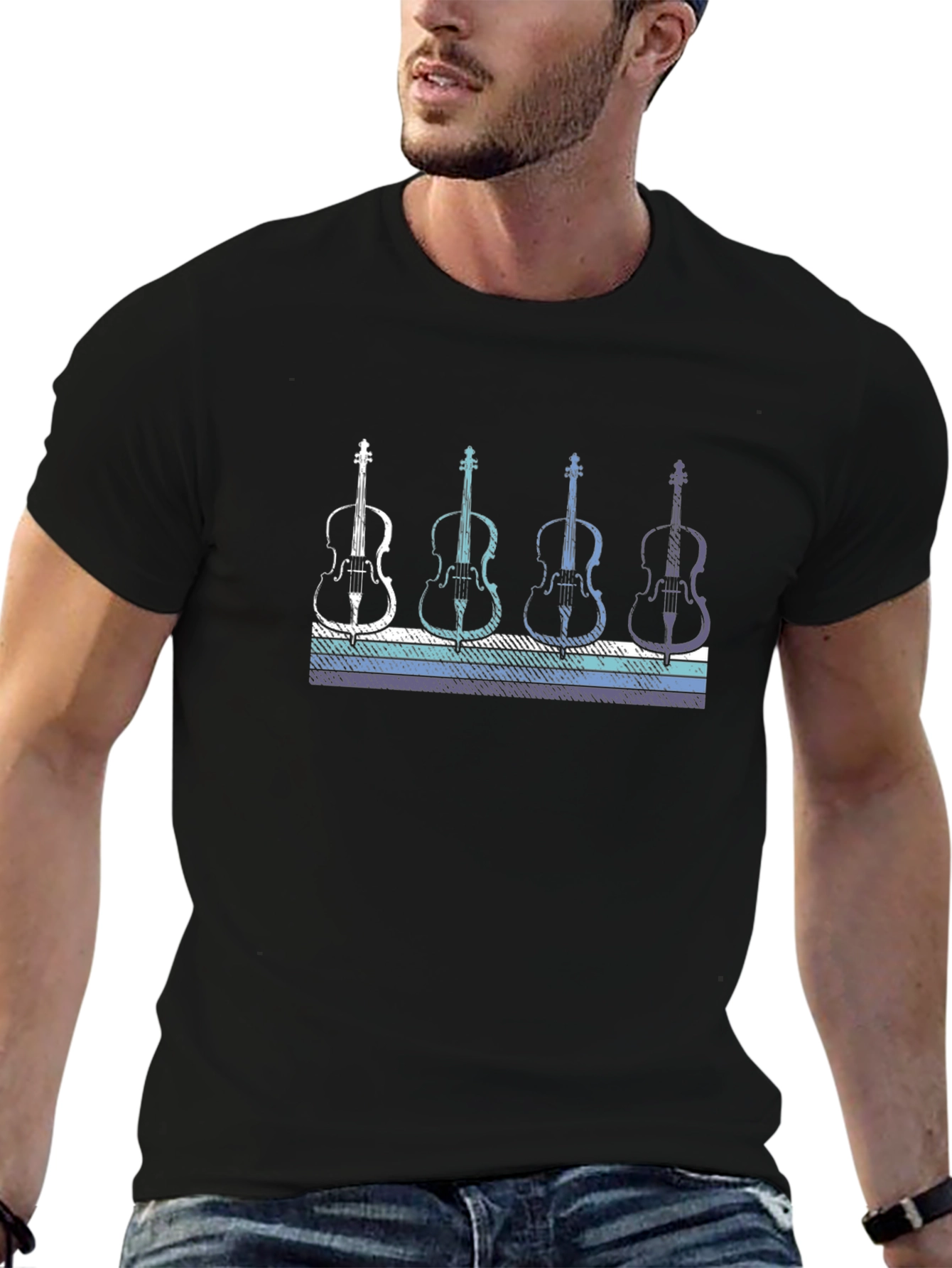 Retro Cello T-Shirt - Music Lover Tee