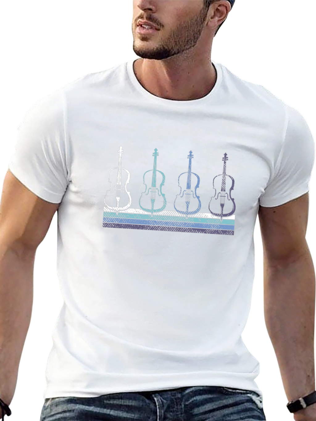 Retro Cello T-Shirt - Music Lover Tee