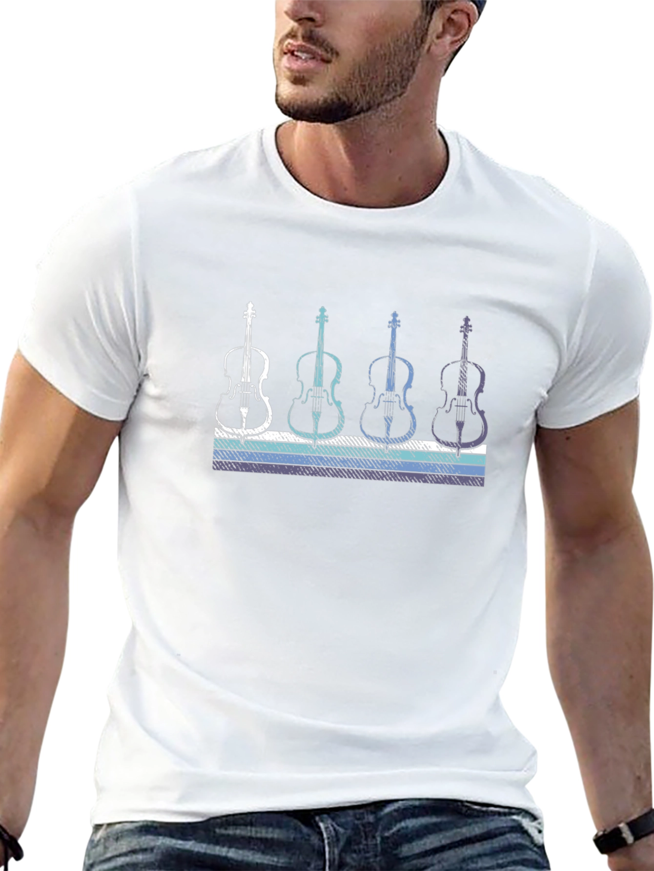 Retro Cello T-Shirt - Music Lover Tee