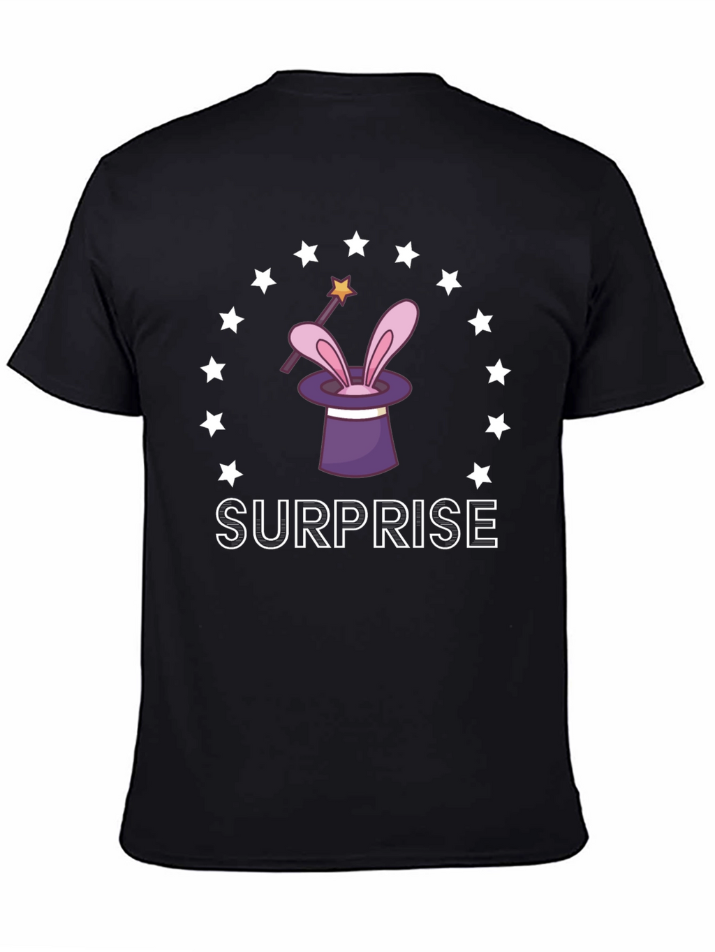Magical Surprise T-Shirt: Rabbit in a Hat Design