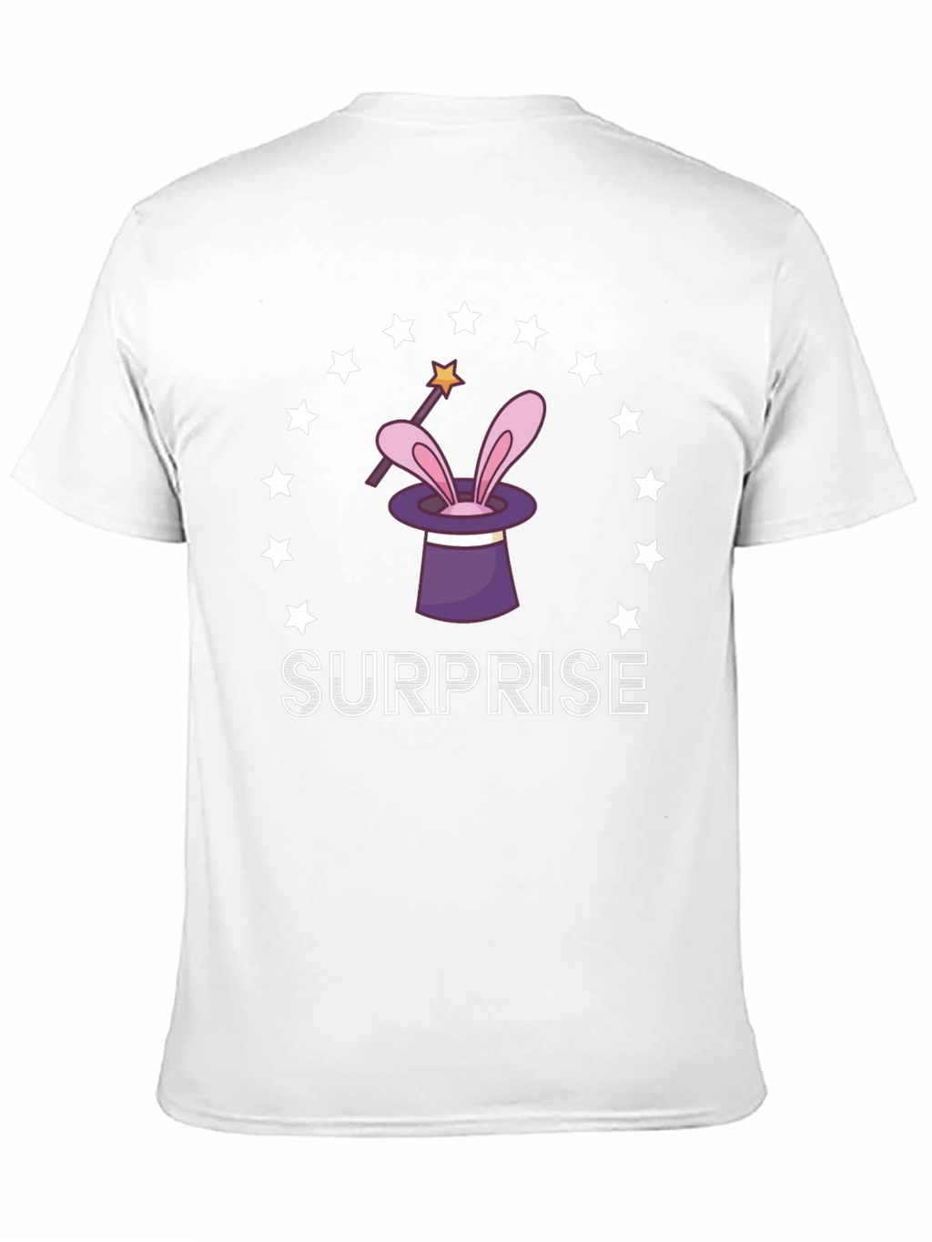 Magical Surprise T-Shirt: Rabbit in a Hat Design