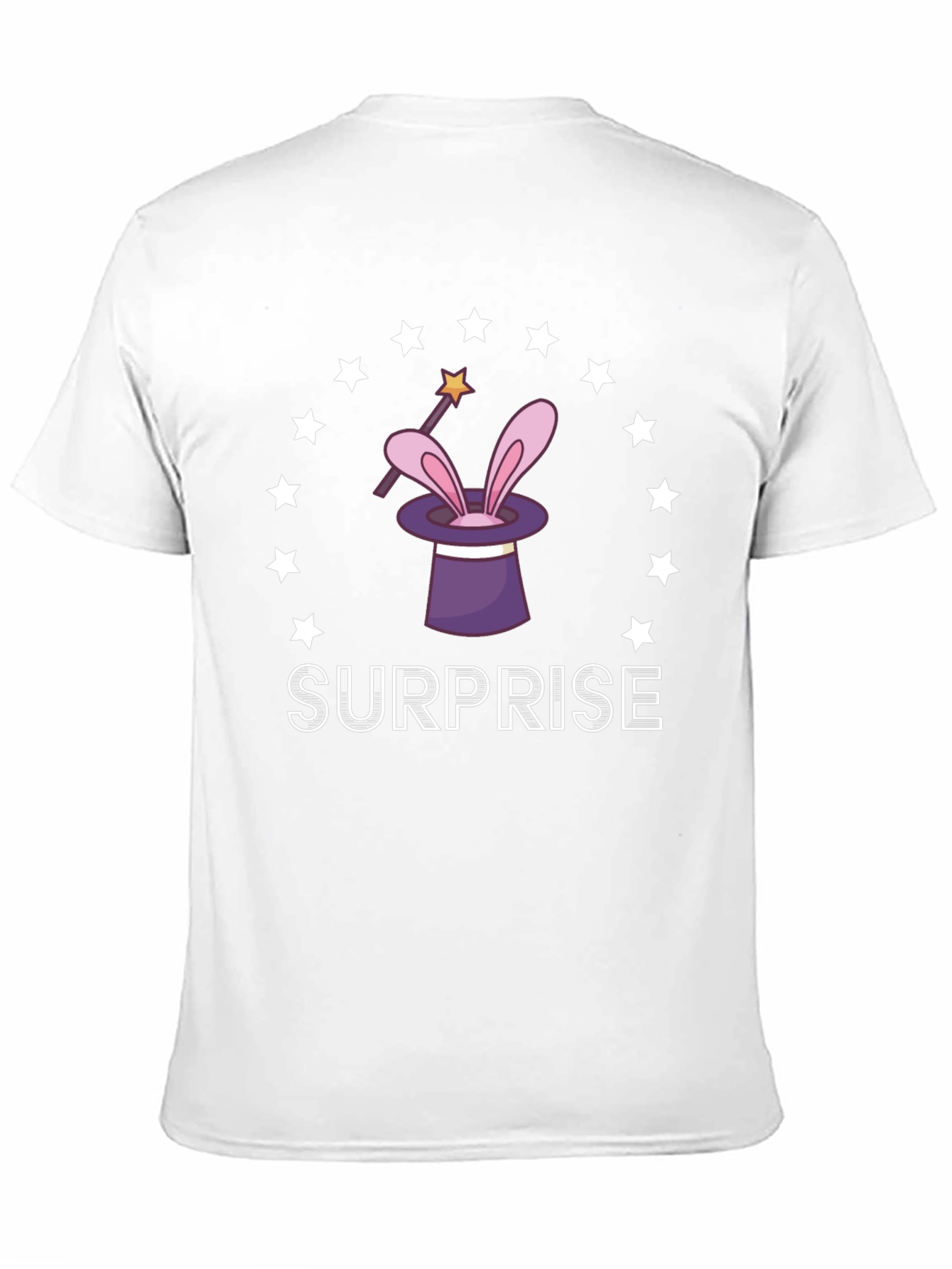 Magical Surprise T-Shirt: Rabbit in a Hat Design