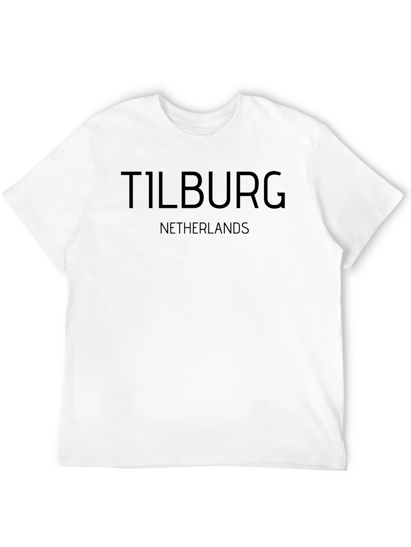 Tilburg Netherlands Black Graphic T-Shirt