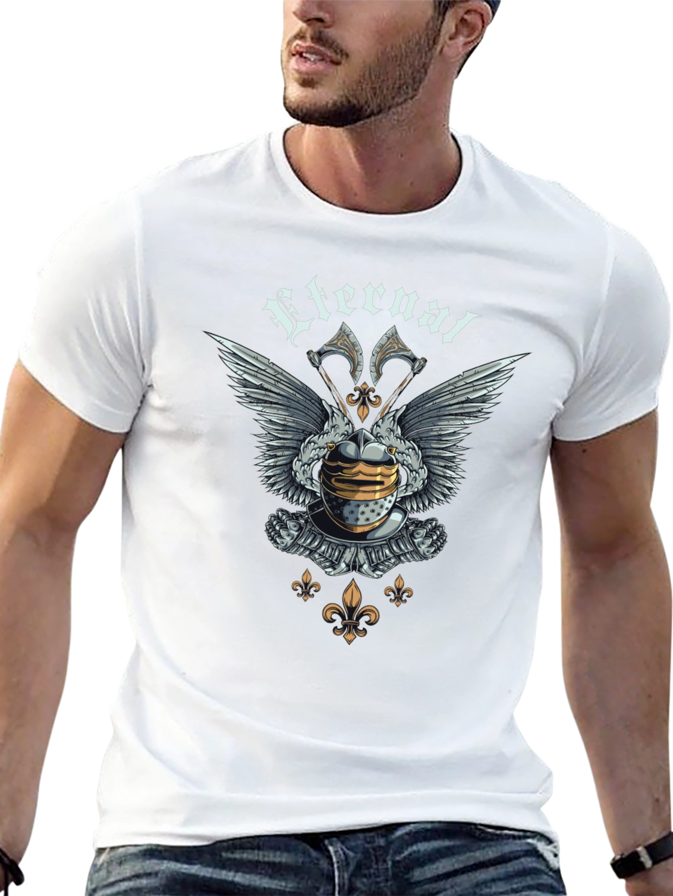 Eternal Knight Graphic T-Shirt - Medieval Design