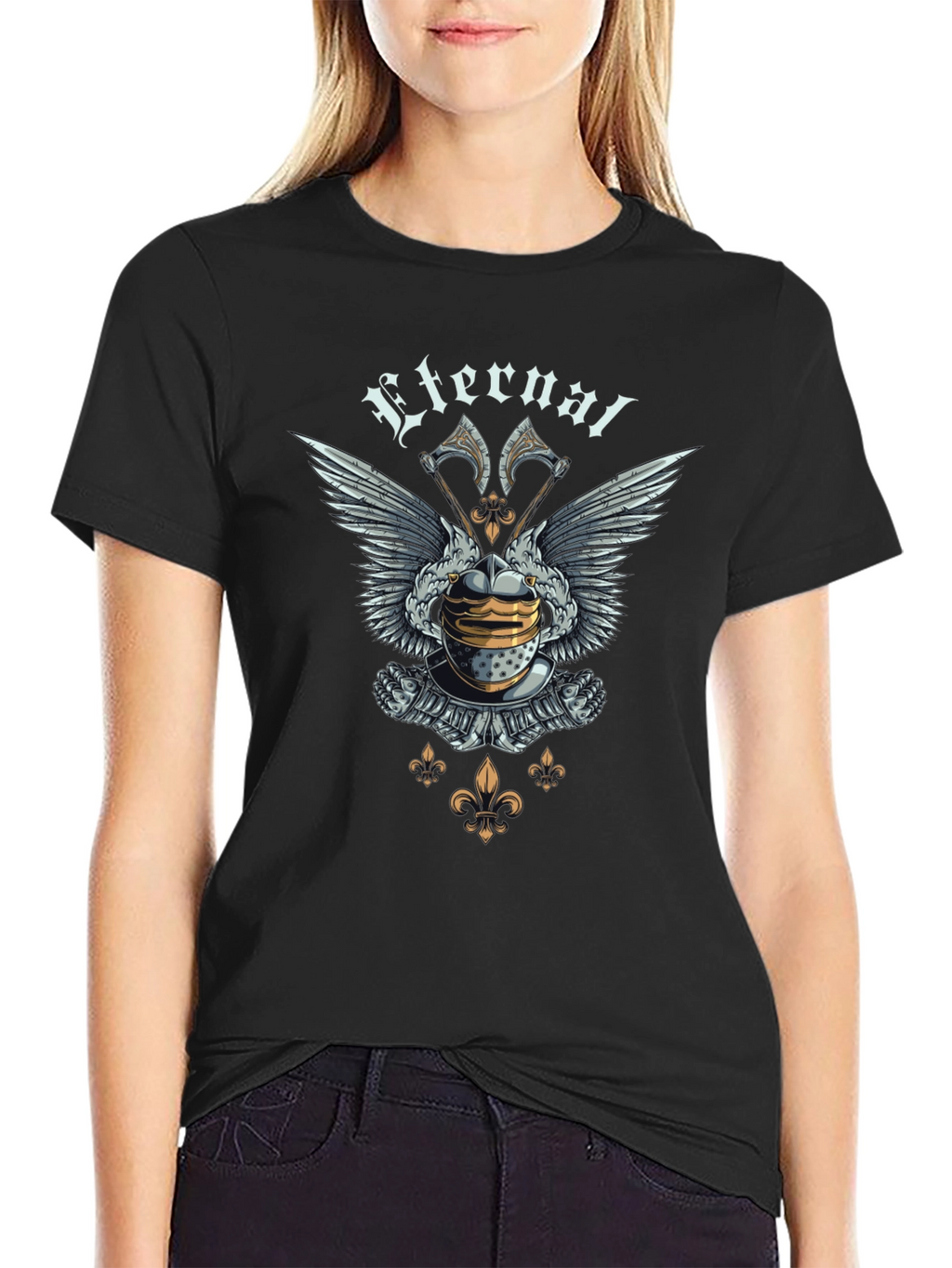 Eternal Knight Graphic T-Shirt - Medieval Design