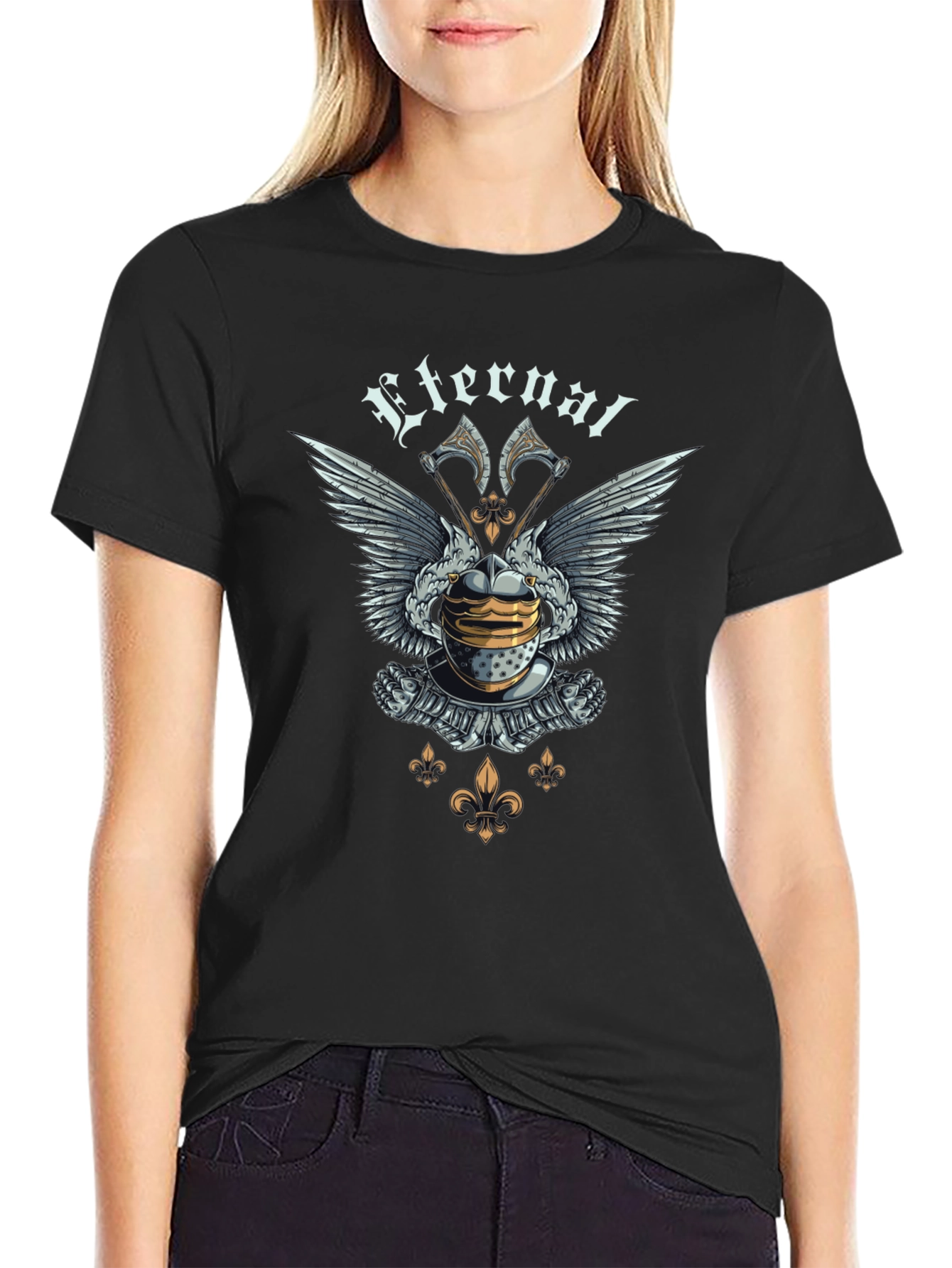 Eternal Knight Graphic T-Shirt - Medieval Design