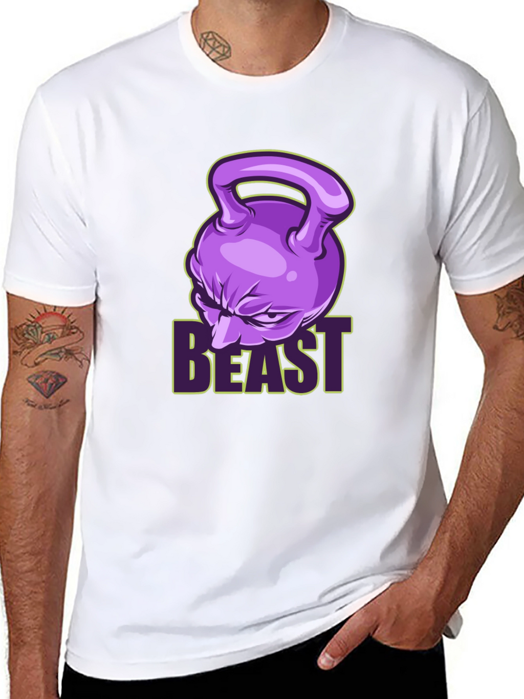 Beast Mode Fitness T-Shirt - Kettlebell Design