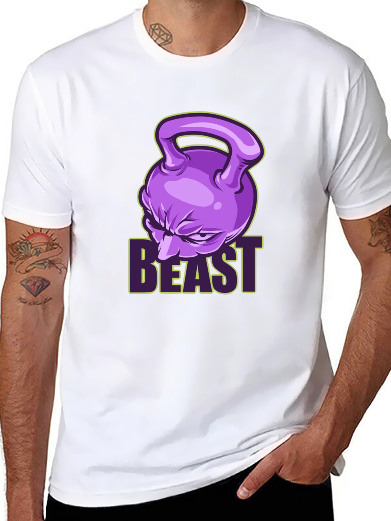 Beast Mode Fitness T-Shirt - Kettlebell Design
