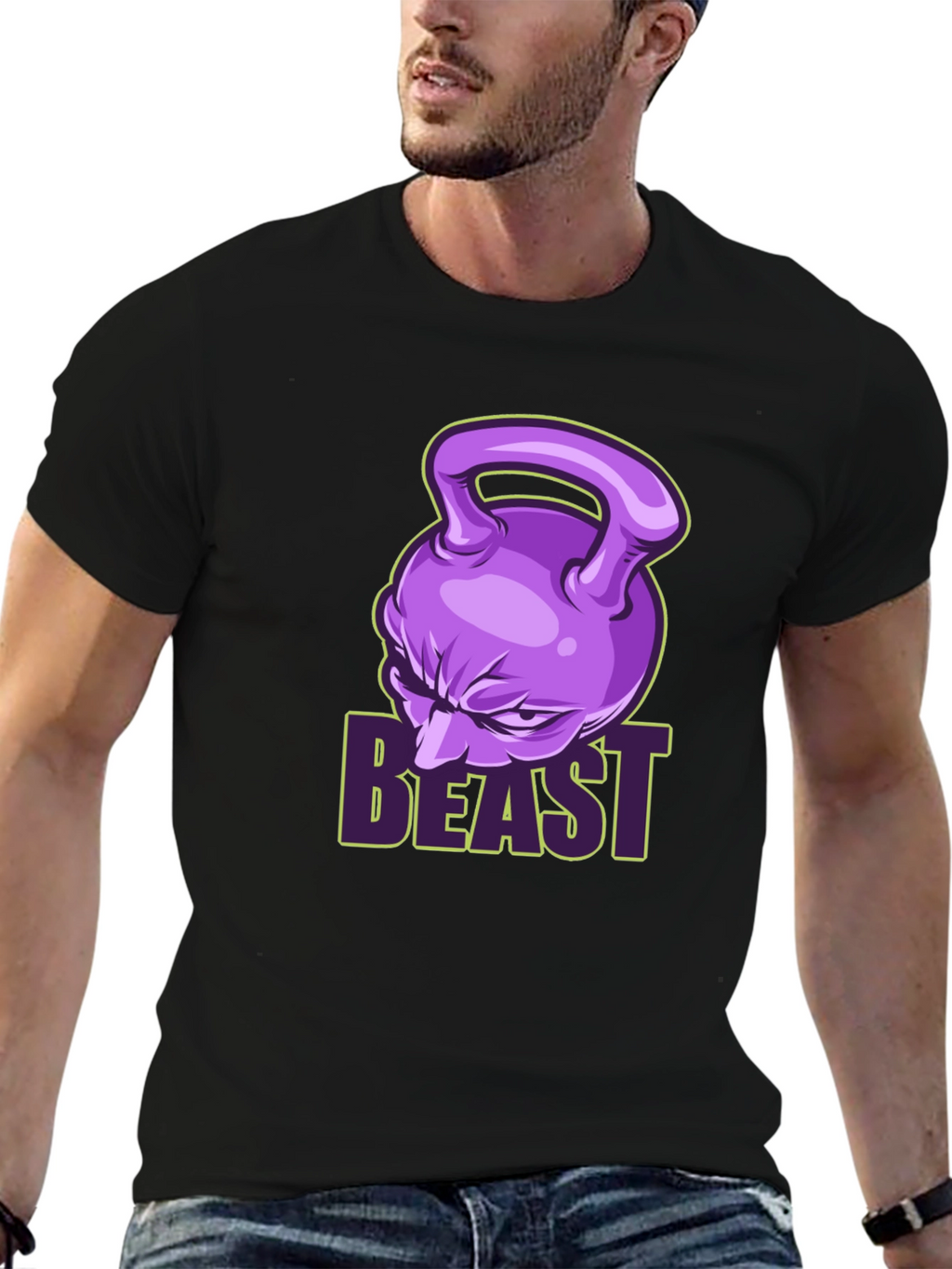 Beast Mode Fitness T-Shirt - Kettlebell Design