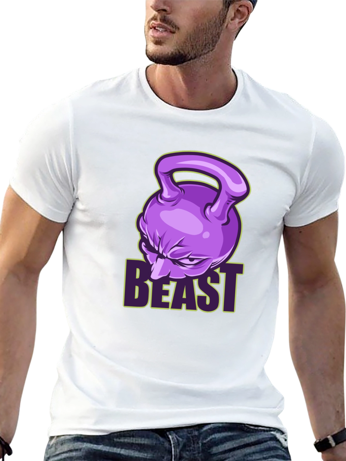 Beast Mode Fitness T-Shirt - Kettlebell Design