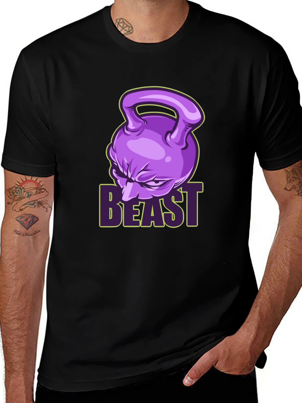 Beast Mode Fitness T-Shirt - Kettlebell Design
