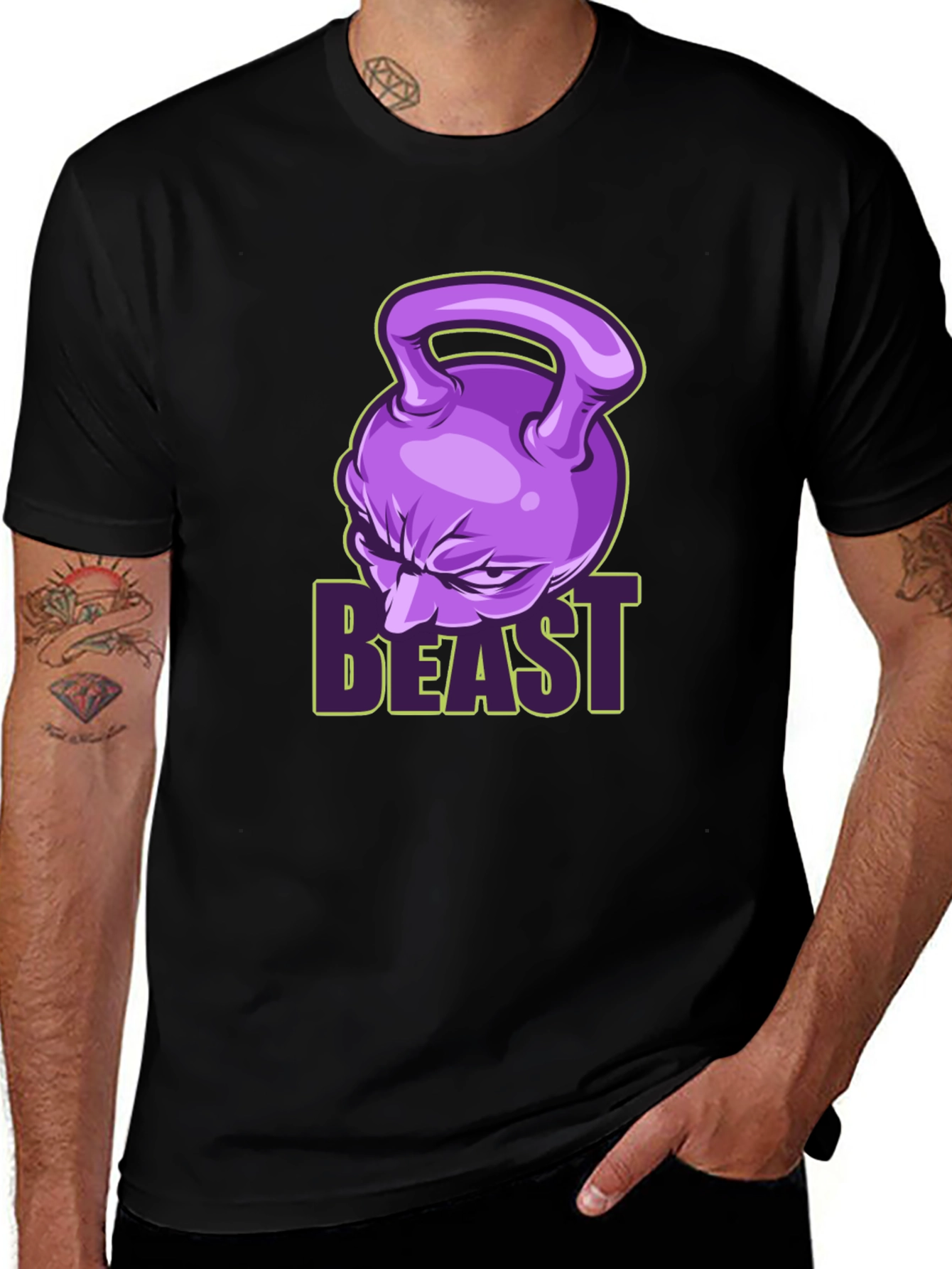 Beast Mode Fitness T-Shirt - Kettlebell Design