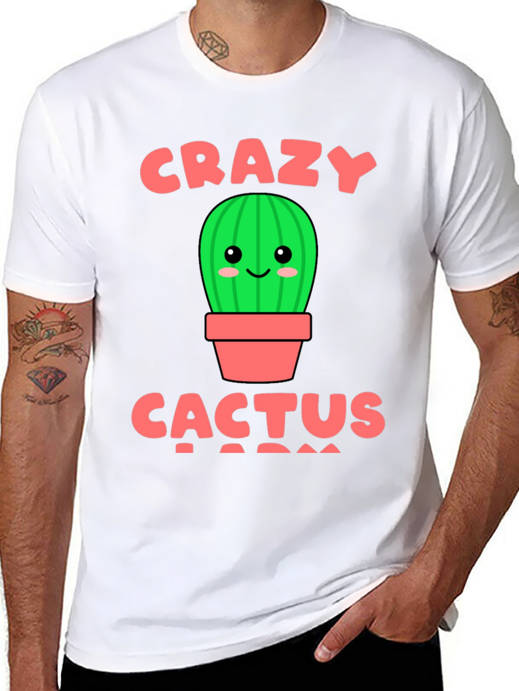 Crazy Cactus Lady Graphic T-Shirt