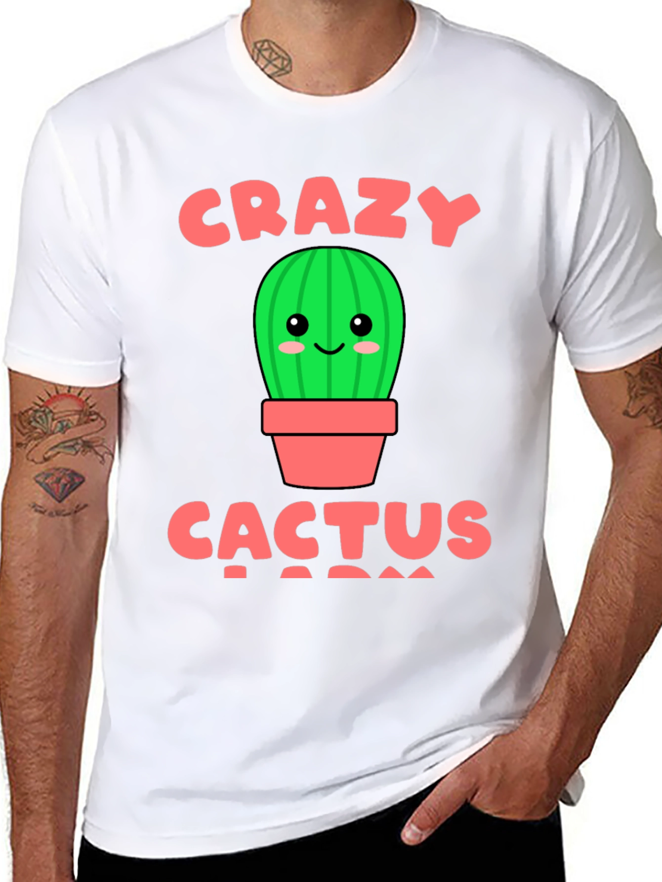 Crazy Cactus Lady Graphic T-Shirt