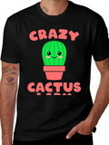 Crazy Cactus Lady Graphic T-Shirt