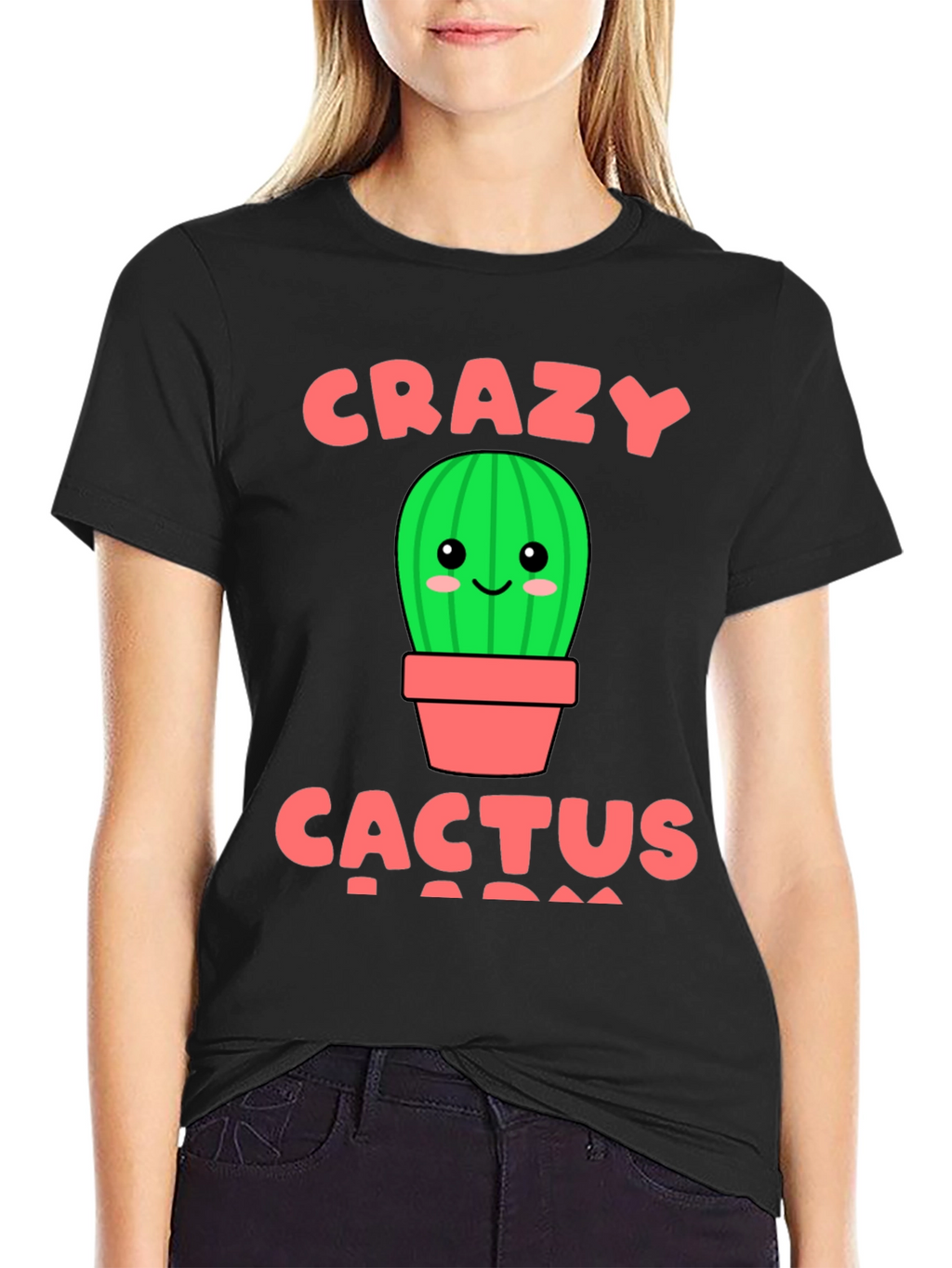 Crazy Cactus Lady Graphic T-Shirt