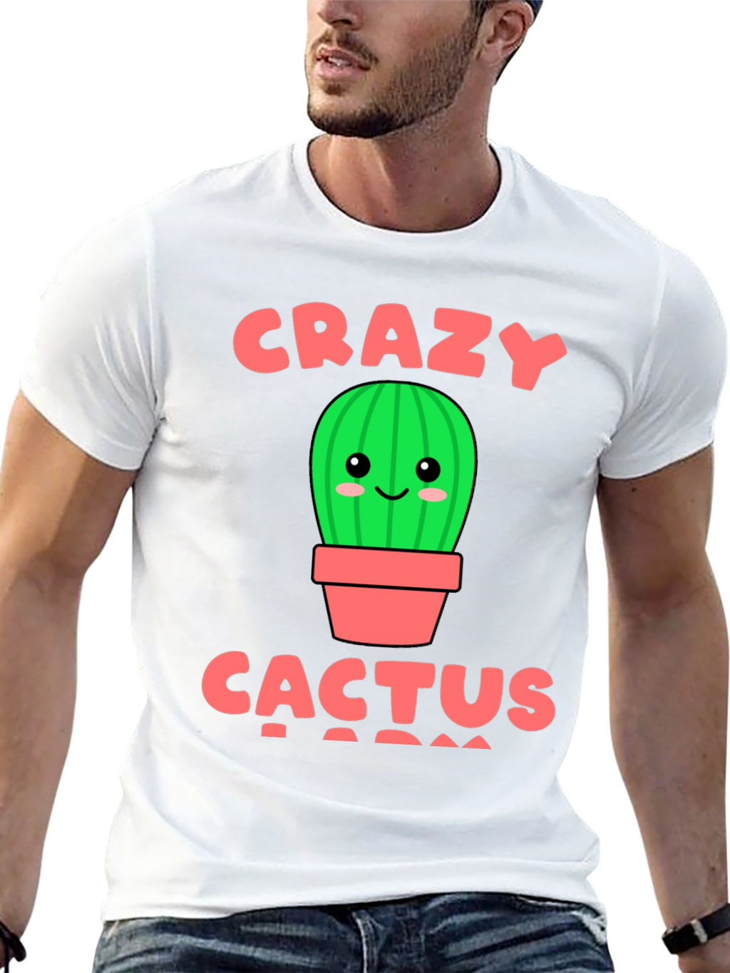Crazy Cactus Lady Graphic T-Shirt