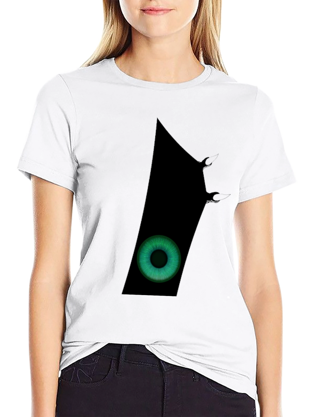 Eye See You - Graphic Print Black T-Shirt