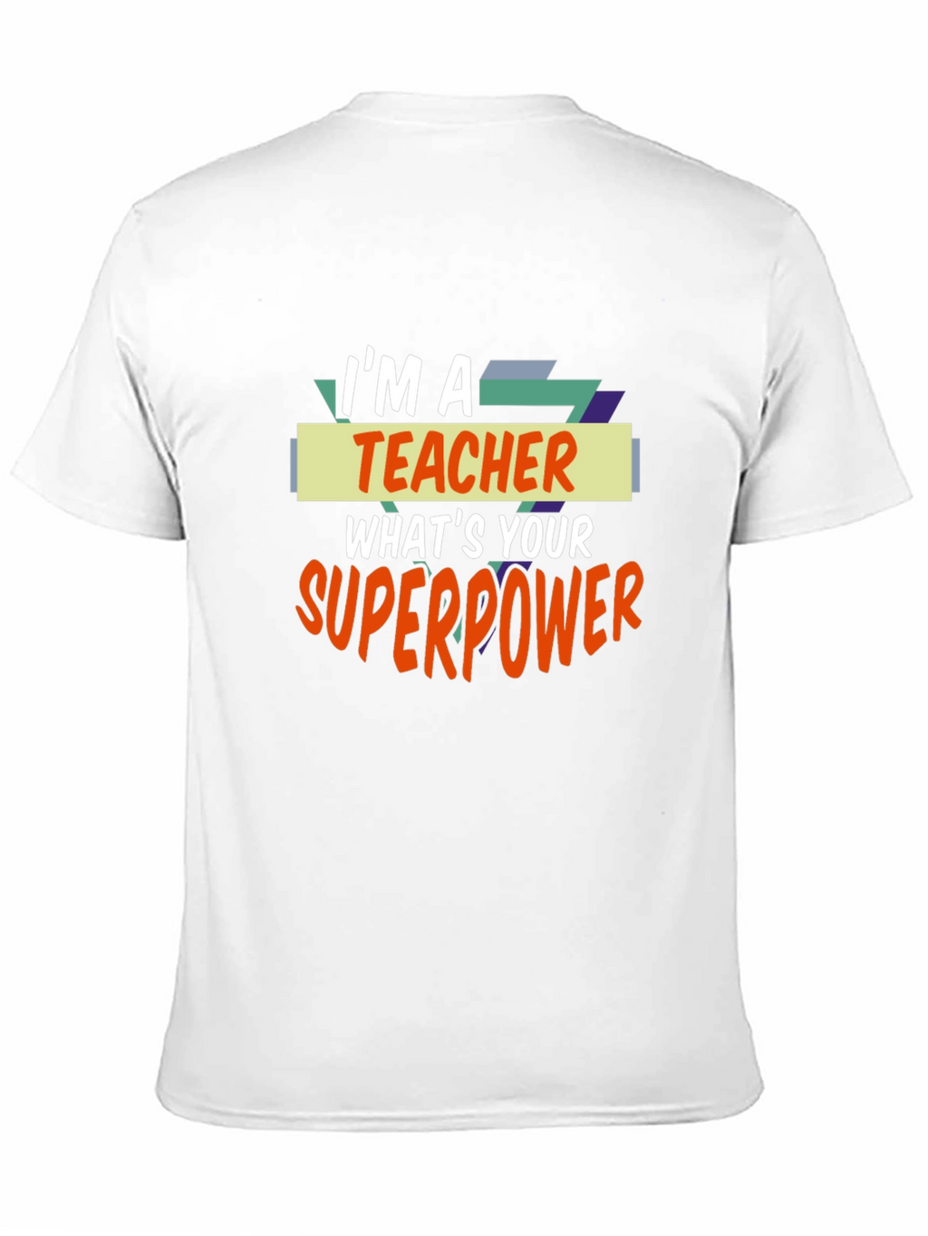 Teacher Superpower Black T-Shirt