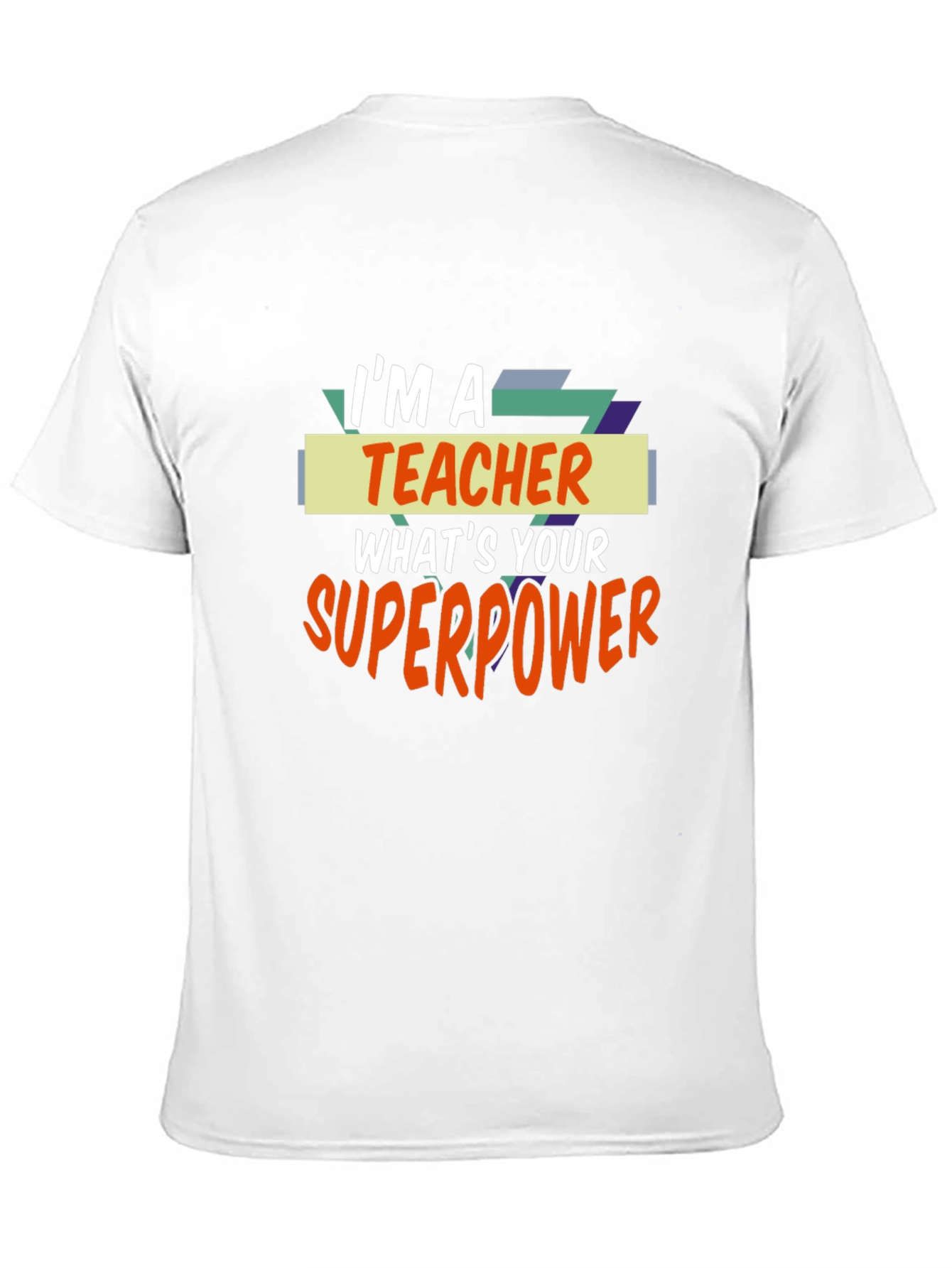 Teacher Superpower Black T-Shirt