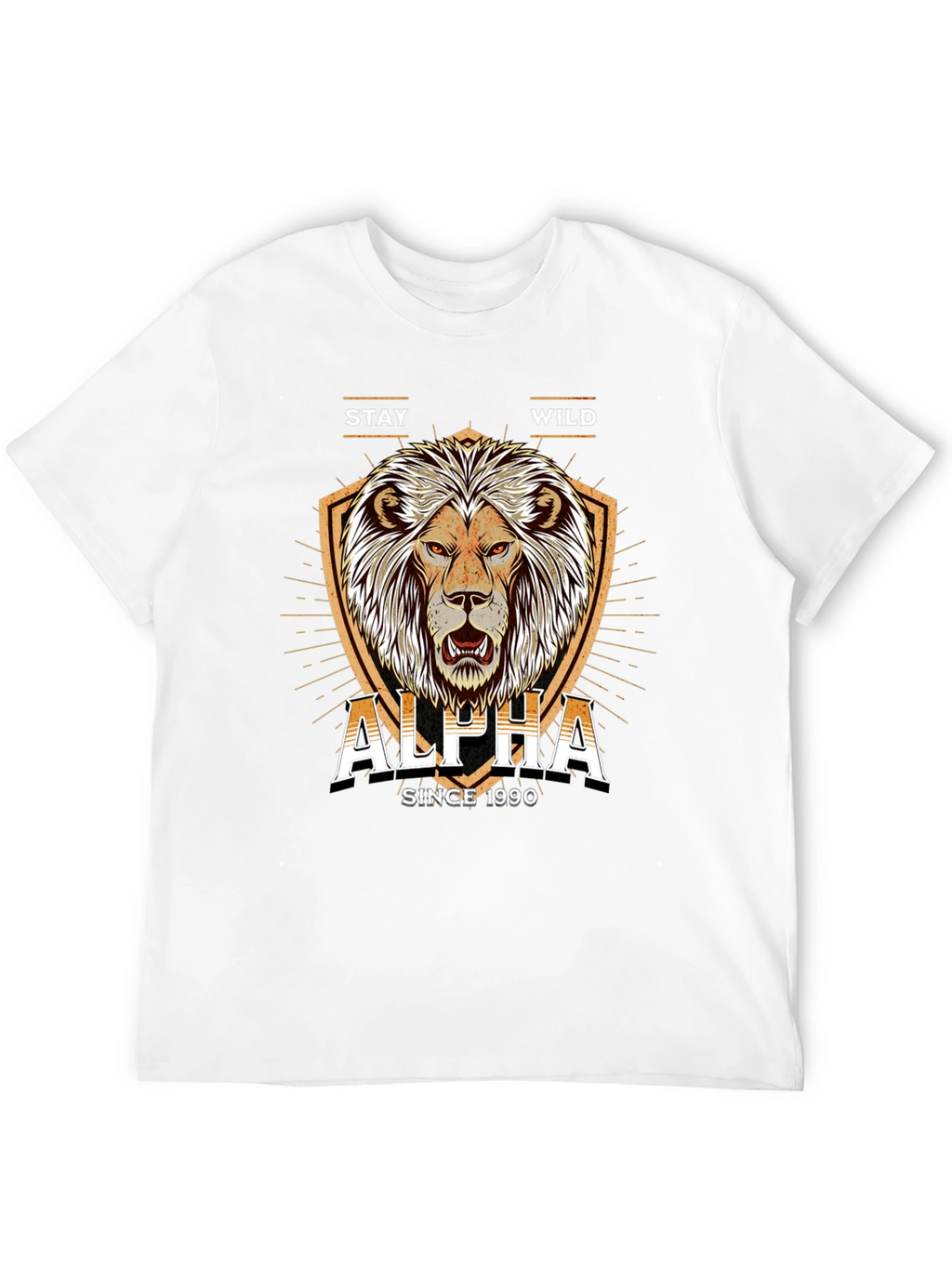 Alpha Lion Graphic Tee - Stay Wild Since 1990