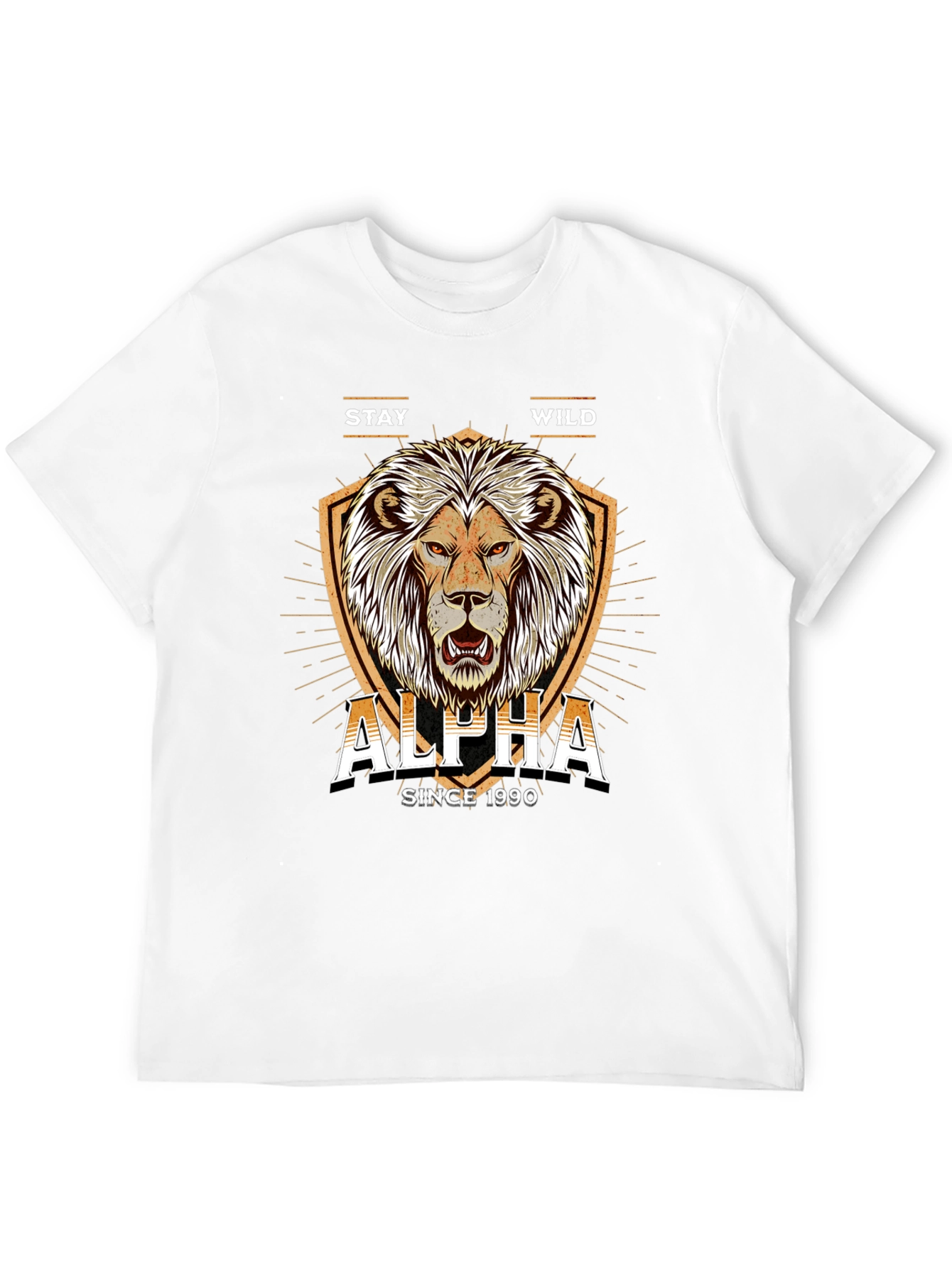 Alpha Lion Graphic Tee - Stay Wild Since 1990