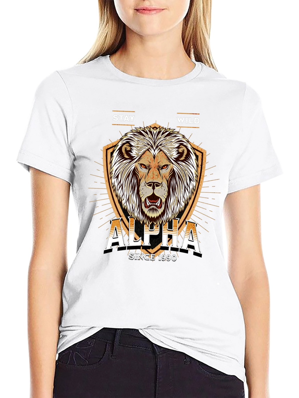 Alpha Lion Graphic Tee - Stay Wild Since 1990