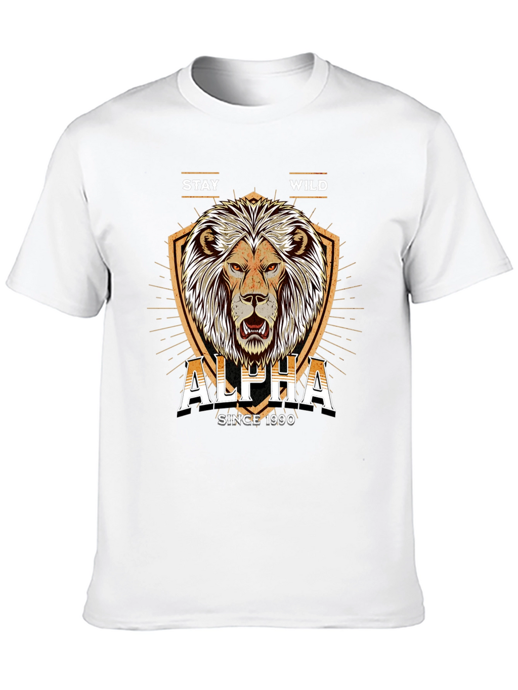 Alpha Lion Graphic Tee - Stay Wild Since 1990