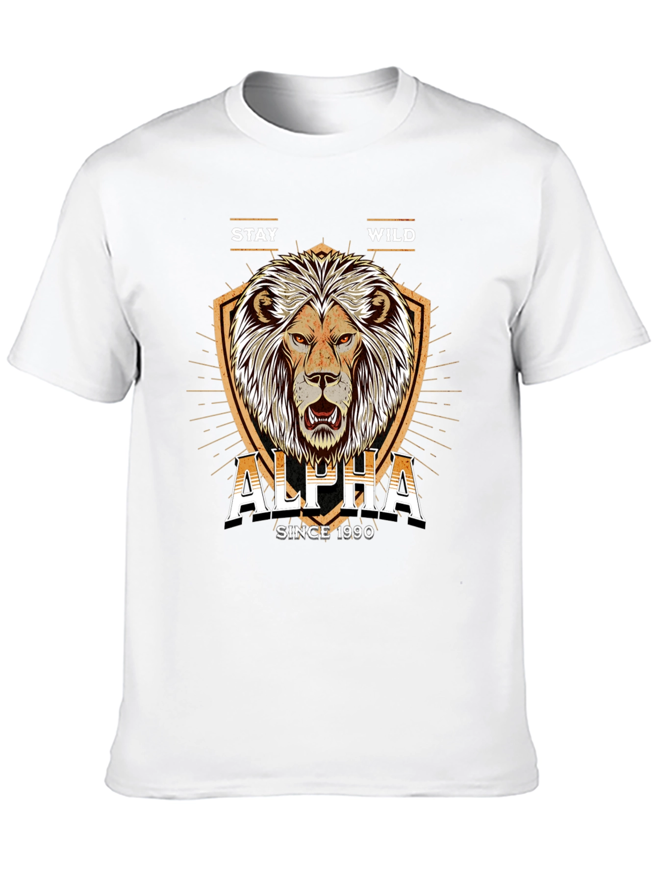 Alpha Lion Graphic Tee - Stay Wild Since 1990
