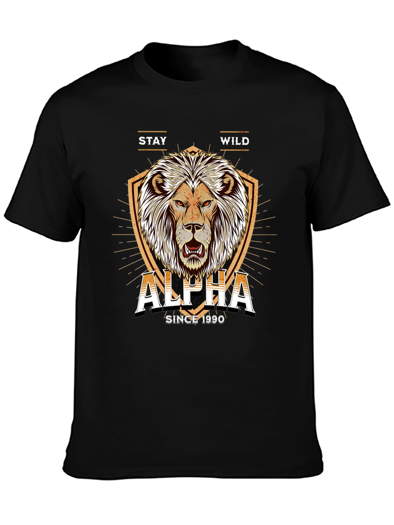 Alpha Lion Graphic Tee - Stay Wild Since 1990