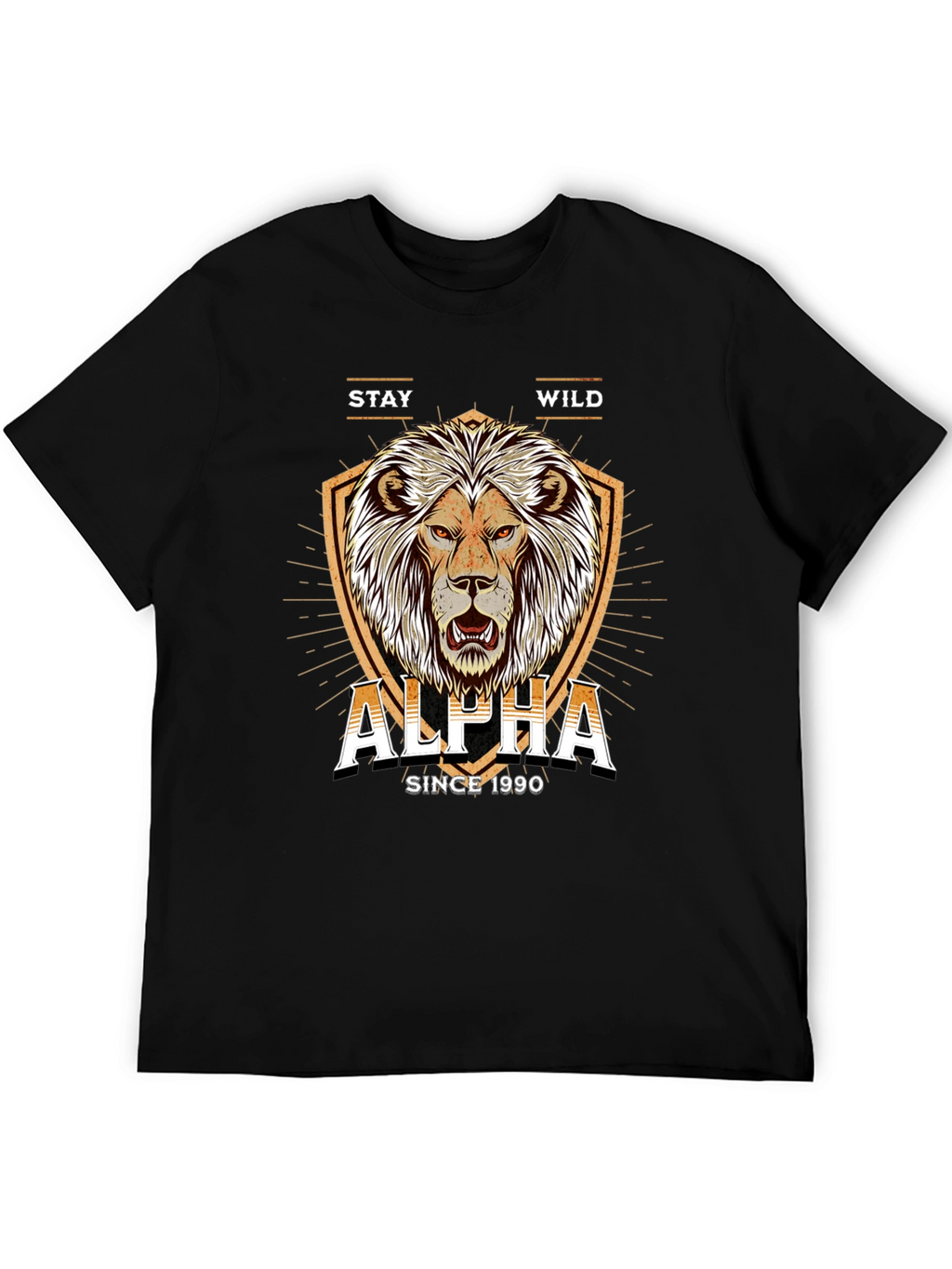 Alpha Lion Graphic Tee - Stay Wild Since 1990